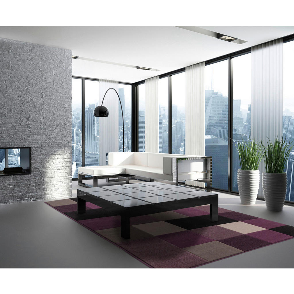 Thumbnail - Kayoom Kurzflorteppich Sona 2034 silber B/L: ca. 80x150 cm