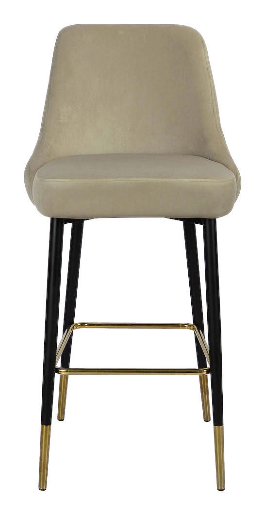 Thumbnail - Barhocker Mojo 101 taupe Microfaser B/H/T: ca. 53x110x57 cm