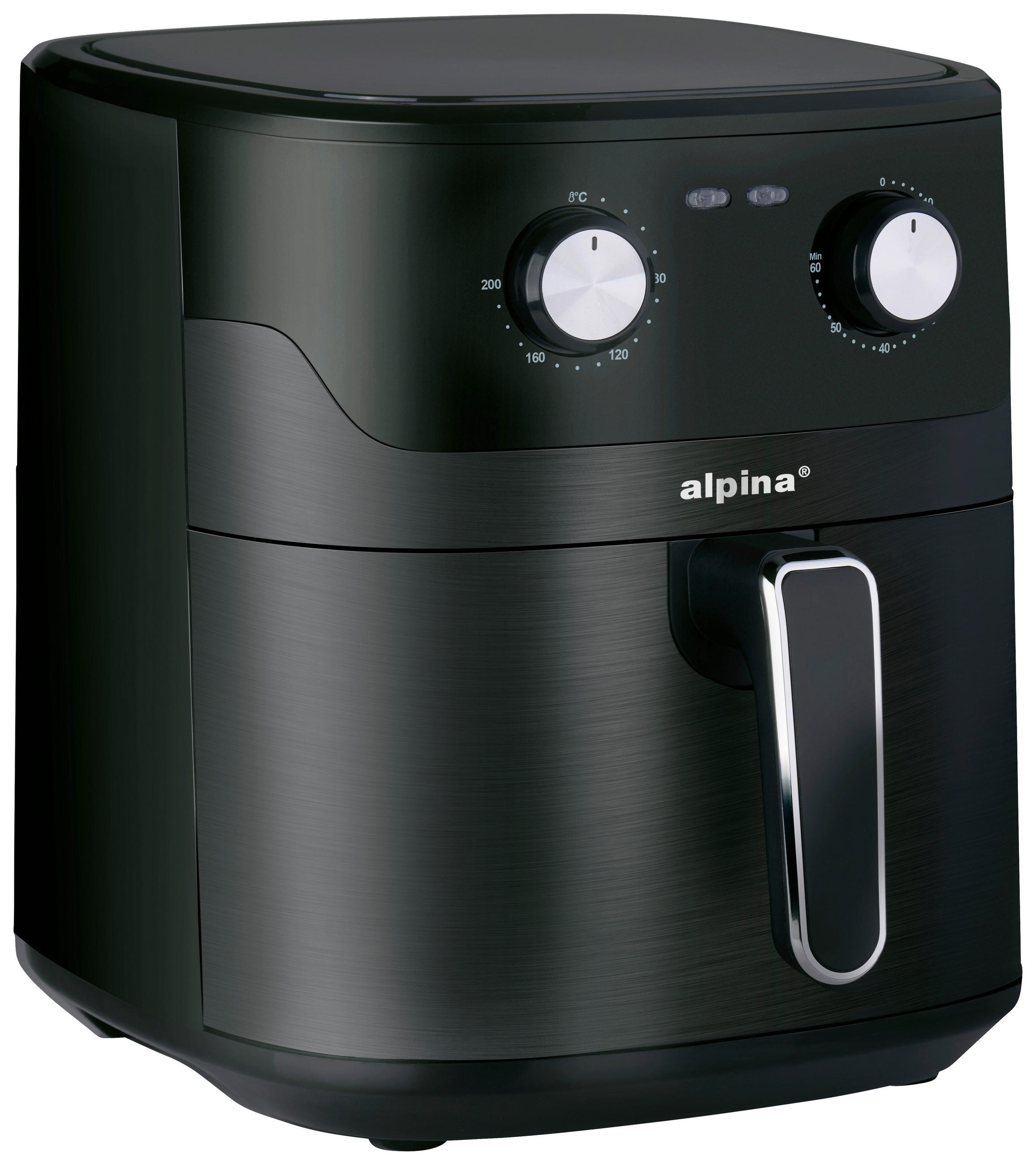 alpina Heißluftfritteuse 871125227216 schwarz Polypropylen B/H/L: ca. 28,7x33,1x38,3 cm ca. 6 l