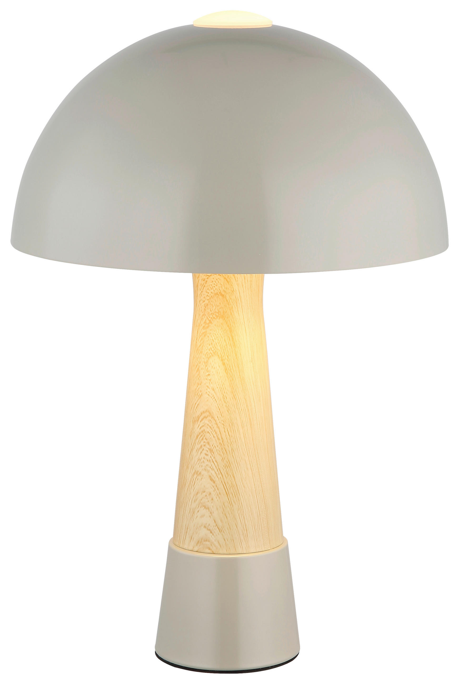 GLOBO Tischleuchte PAULIN 51570110 braun schwarz grau Metall Kunststoff H/D: ca. 36,5x25 cm E27 1 Brennstellen