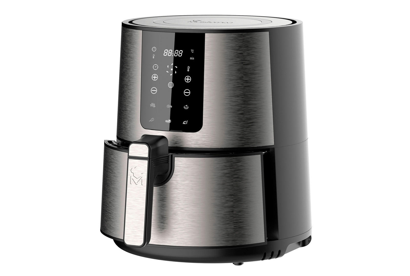 MASTERPRO Heißluftfritteuse BGMP-9307 silber Edelstahl B: ca. 26 cm ca. 3,6 l