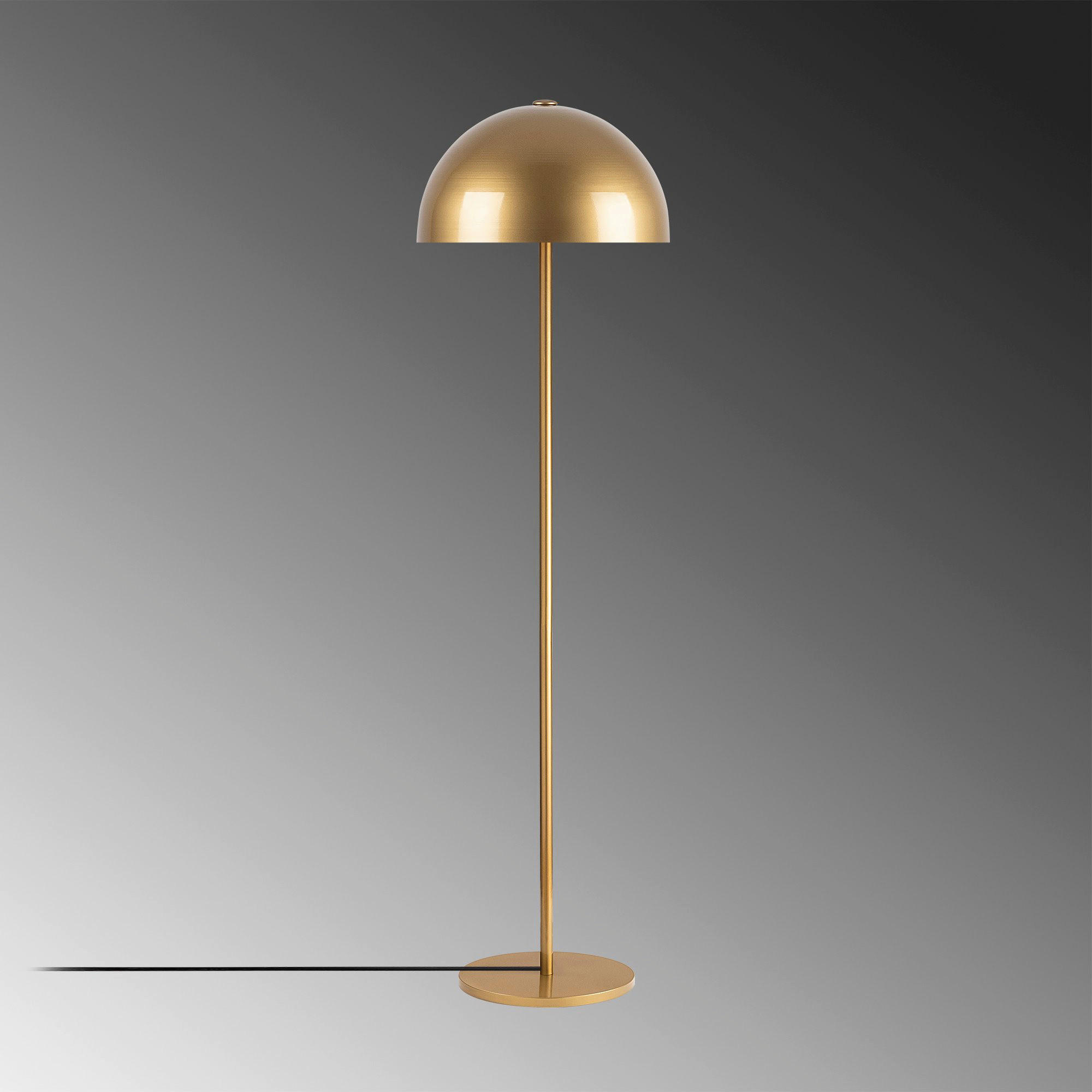 Thumbnail - Opviq Stehleuchte gold B/H/T/L/D: ca. 40x154x40x40x40 cm E27 1 Brennstellen