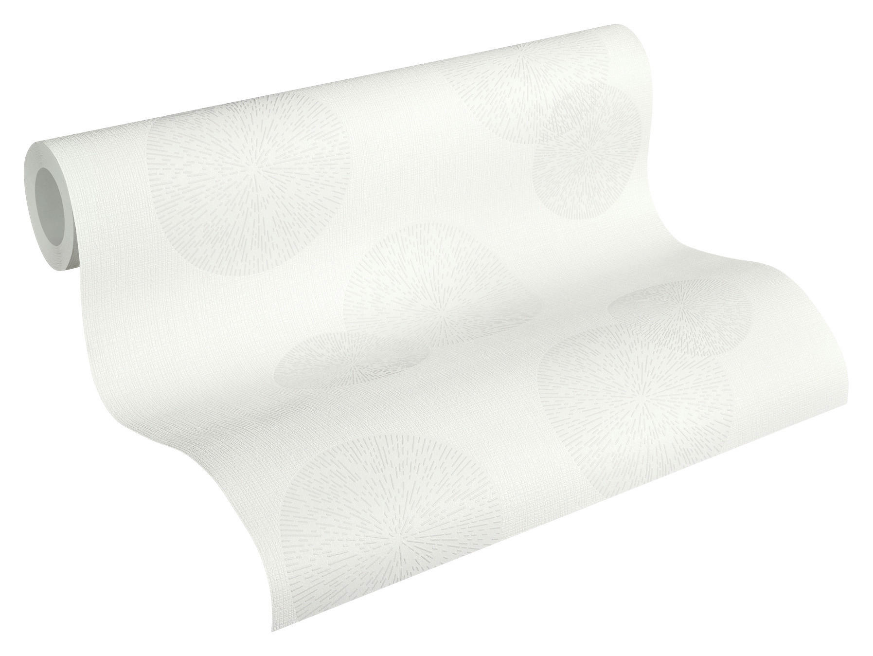 A.S.Creation Vliestapete Black & White Kreise grau B/L: ca. 53x1005 cm