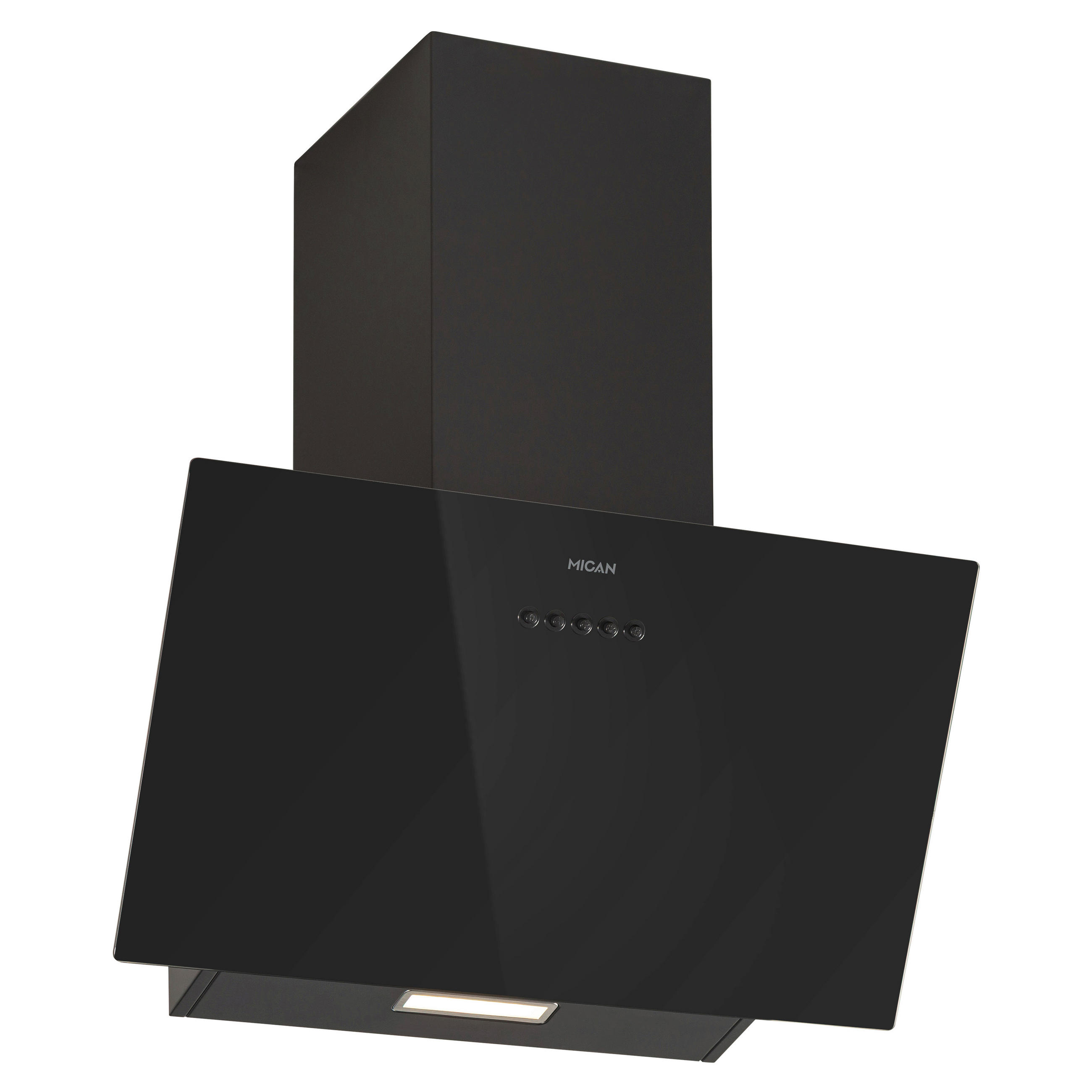 Mican Dunstabzugshaube KHA400MOFSA schwarz Metall B/H/T: ca. 60x60,5x31,5 cm