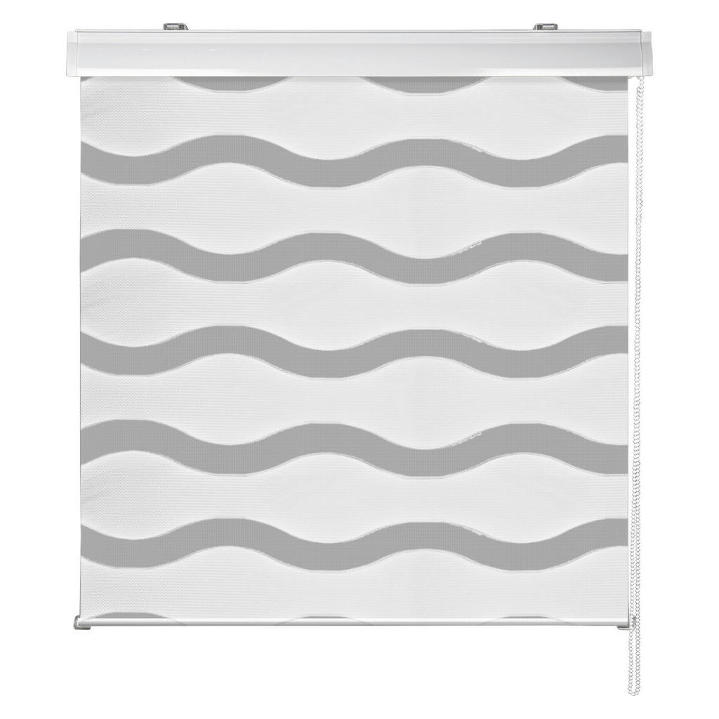 Thumbnail - Doppelrollo mit Blende Welle weiß B/L: ca. 100x160 cm