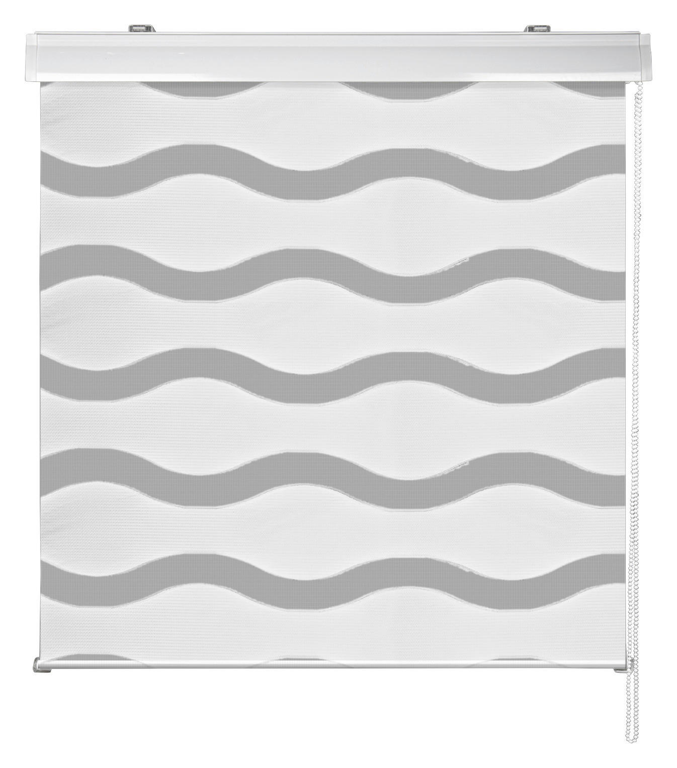 Thumbnail - Doppelrollo mit Blende Welle weiß B/L: ca. 80x160 cm