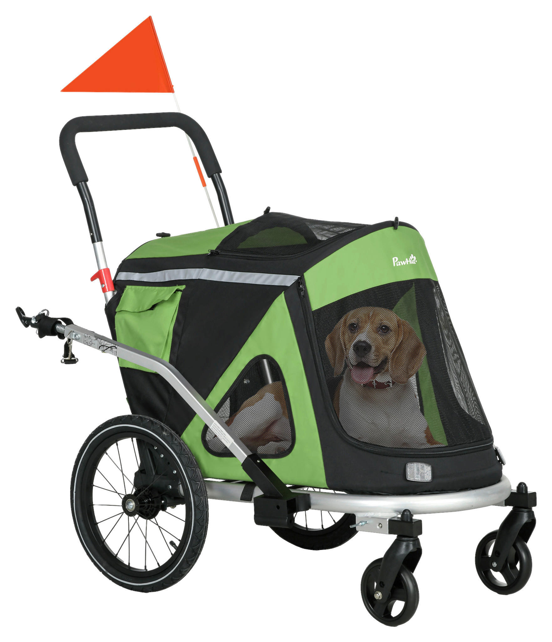 PawHut Hunde-Zubehör grün Polyester B/H/L: ca. 68x150x95 cm