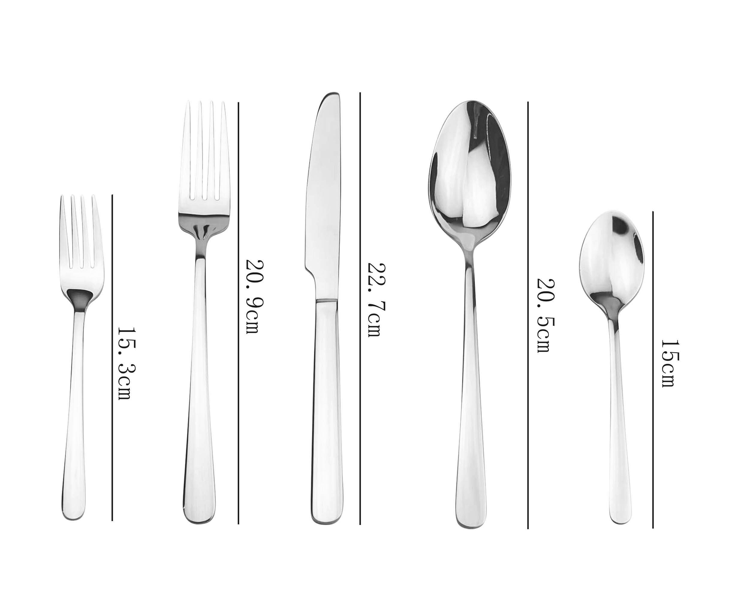 Thumbnail - Besteckset silber Edelstahl 60 tlg.