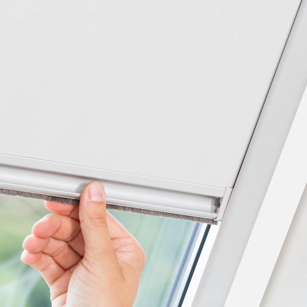 Thumbnail - LICHTBLICK Dachfensterrollo Skylight VD weiß B/L: ca. 97,3x116 cm