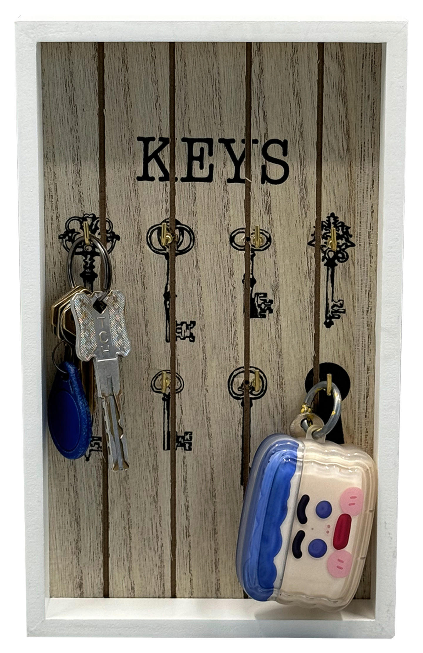 Thumbnail - Schlüsselkasten Emma weiß B/H/T: ca. 15x25x3 cm