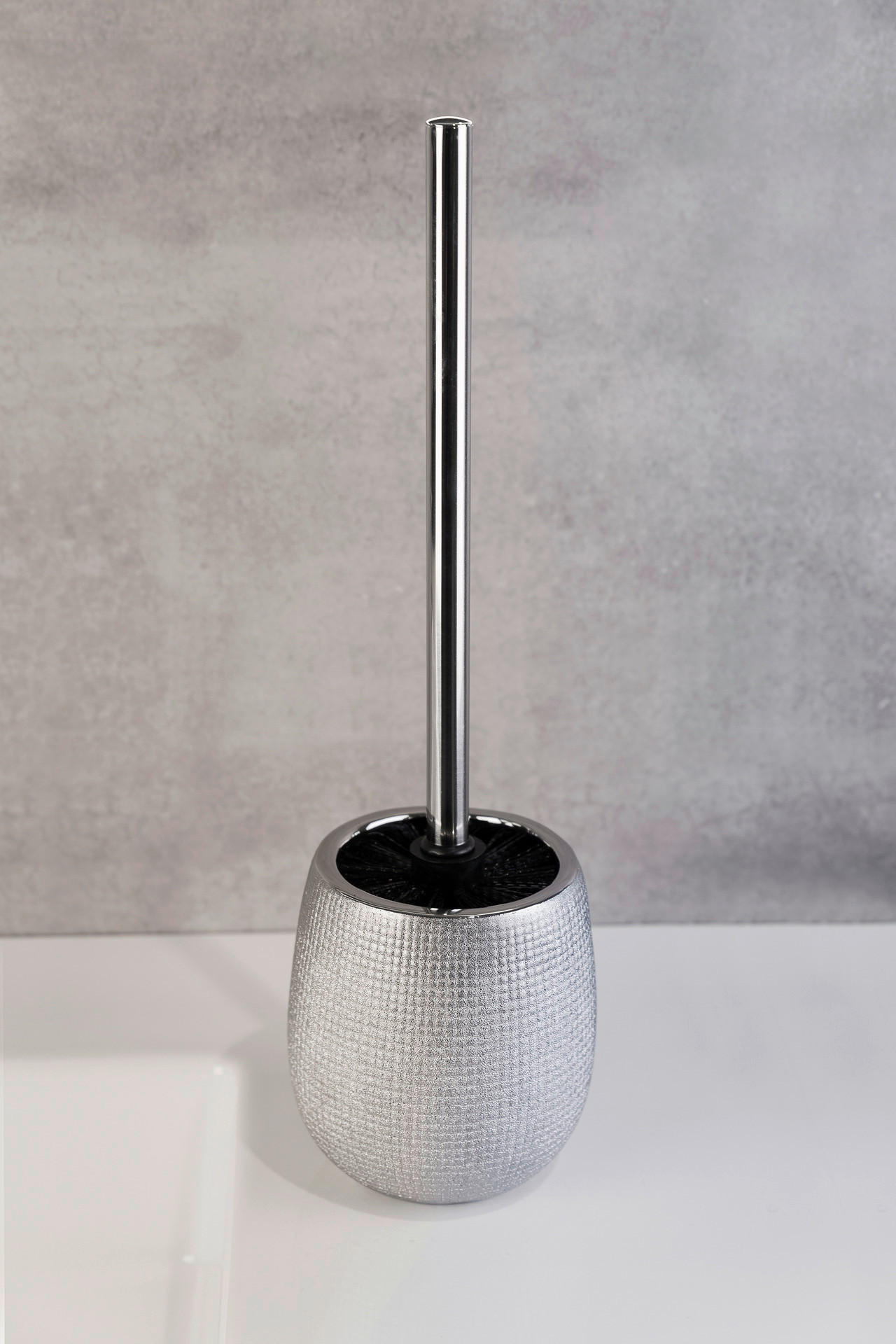 Thumbnail - Axentia WC-Garnitur silber schwarz Edelstahl