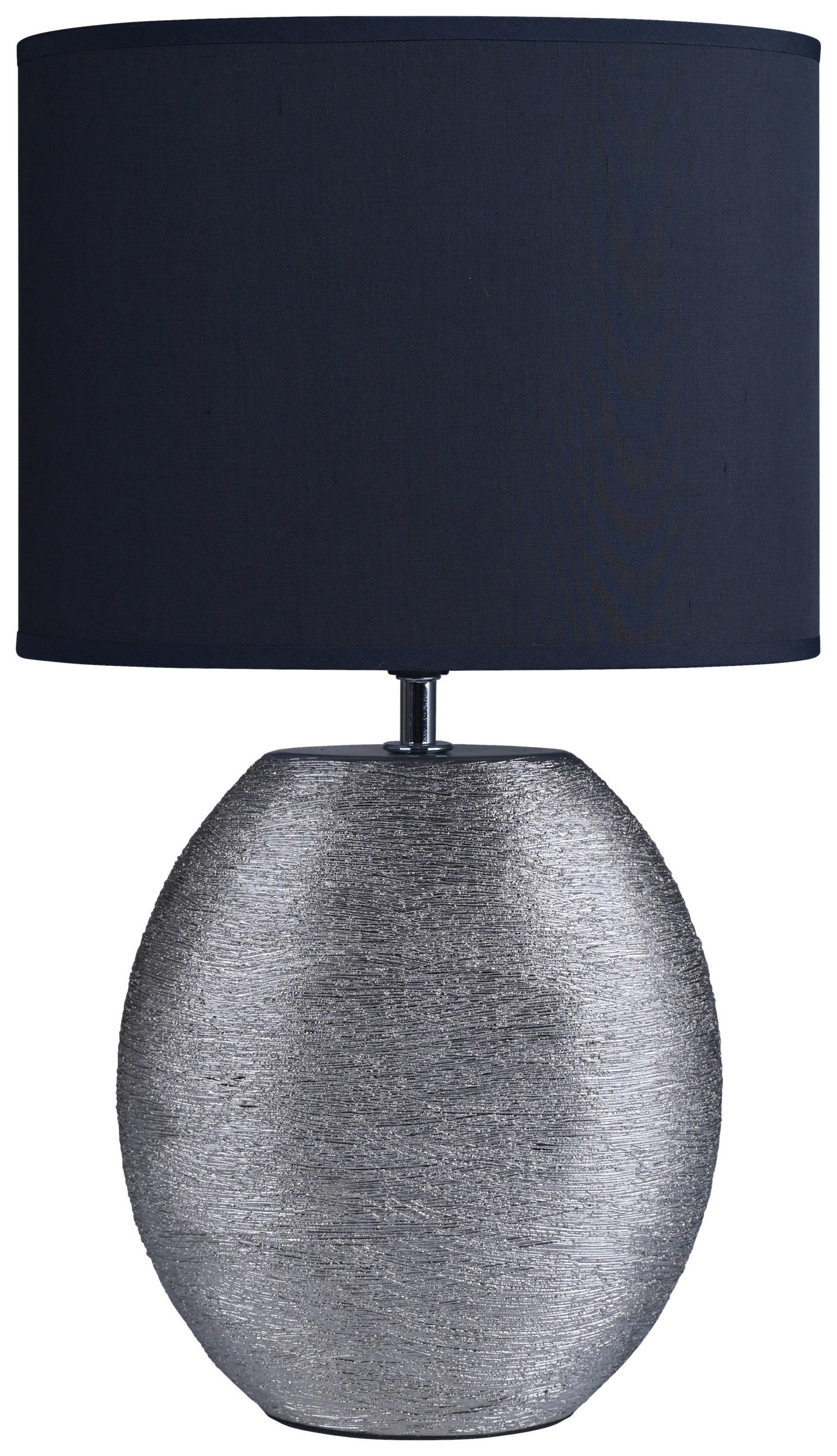 POCOline Keramik_Tischleuchte Anouk grau silber Keramik B/H/L: ca. 15x45x26 cm E14 1 Brennstellen