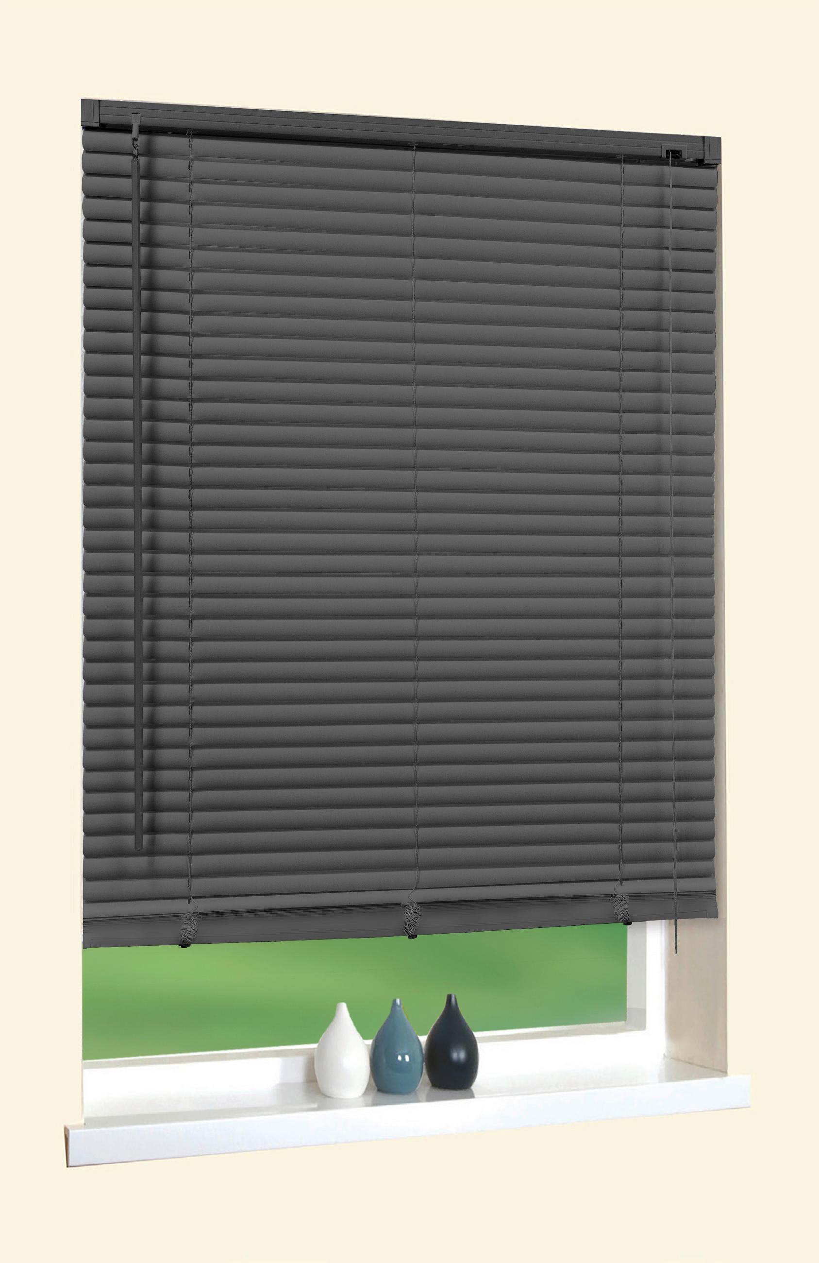 Sensation PVC-Jalousie anthrazit B/L: ca. 90x150 cm