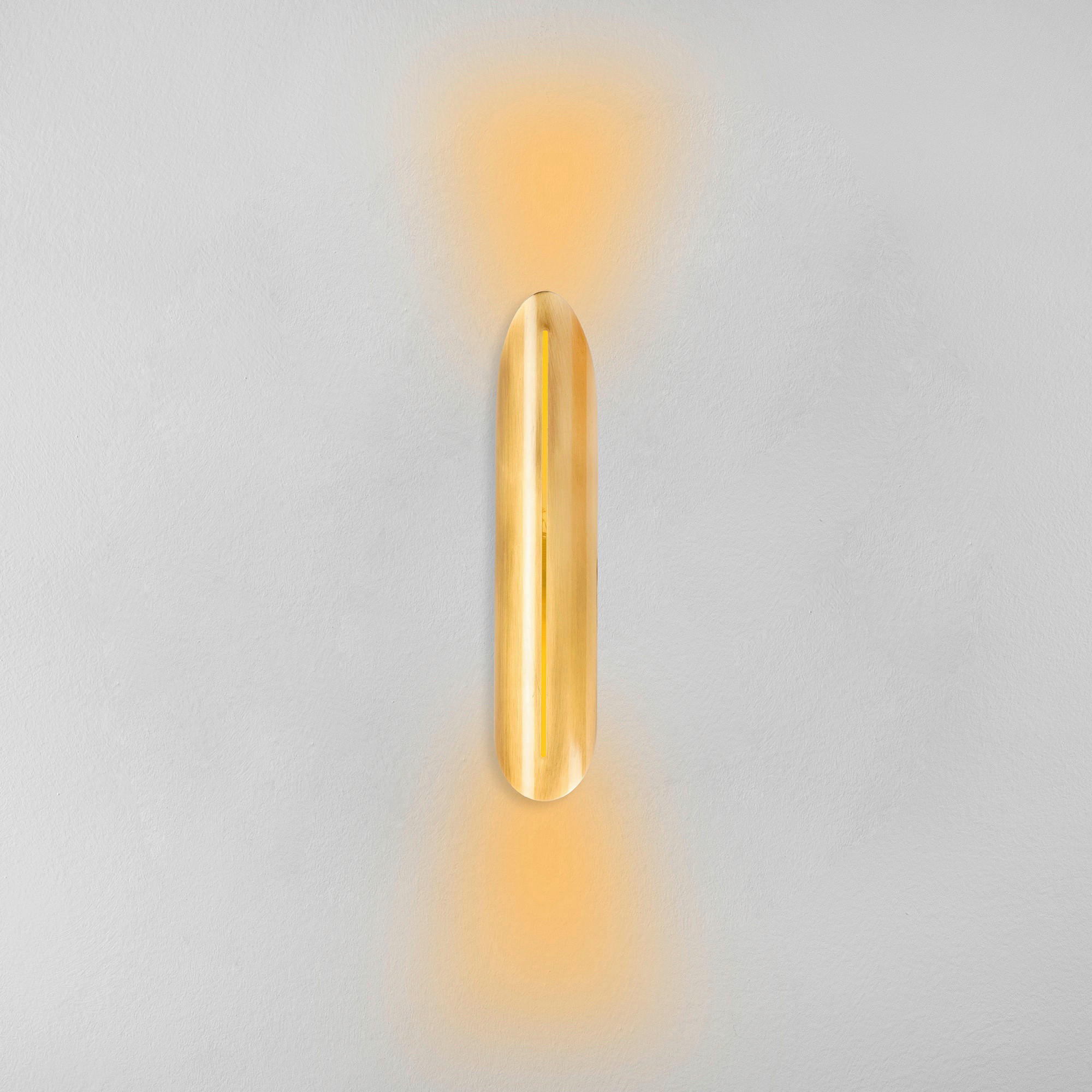 Thumbnail - Opviq Wandleuchte gold Eisen B/H/L: ca. 13x40x8 cm E14 1 Brennstellen