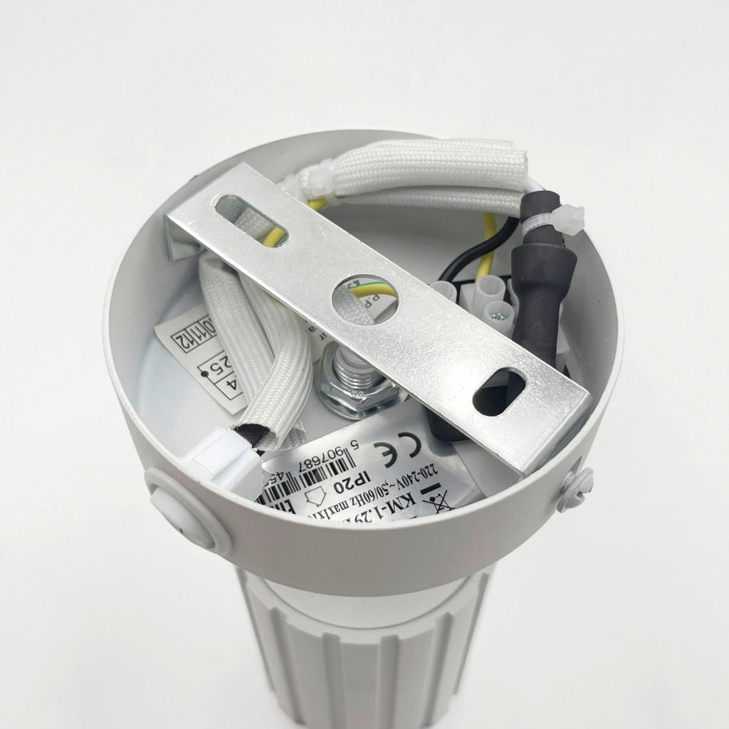 Thumbnail - Lamkur Wandleuchte weiß Stahl B/H/L: ca. 8x16x8 cm GU10 1 Brennstellen