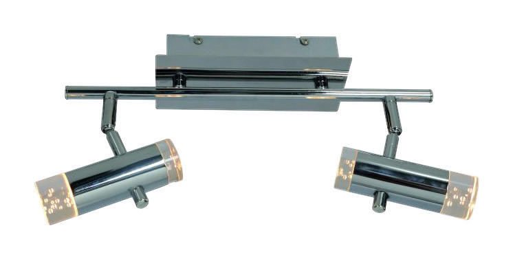 Näve Leuchten LED Deckenleuchte NV1235942 Chrom Metall Kunststoff 2 Brennstellen