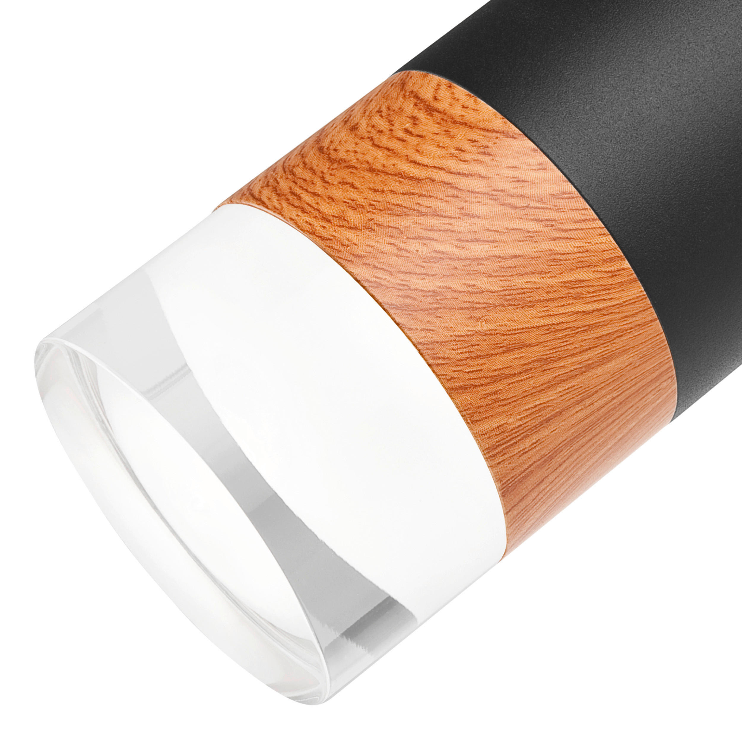 Thumbnail - Lamkur Deckenleuchte schwarz Stahl Glas B/H/L: ca. 28x19x28 cm 4 Brennstellen