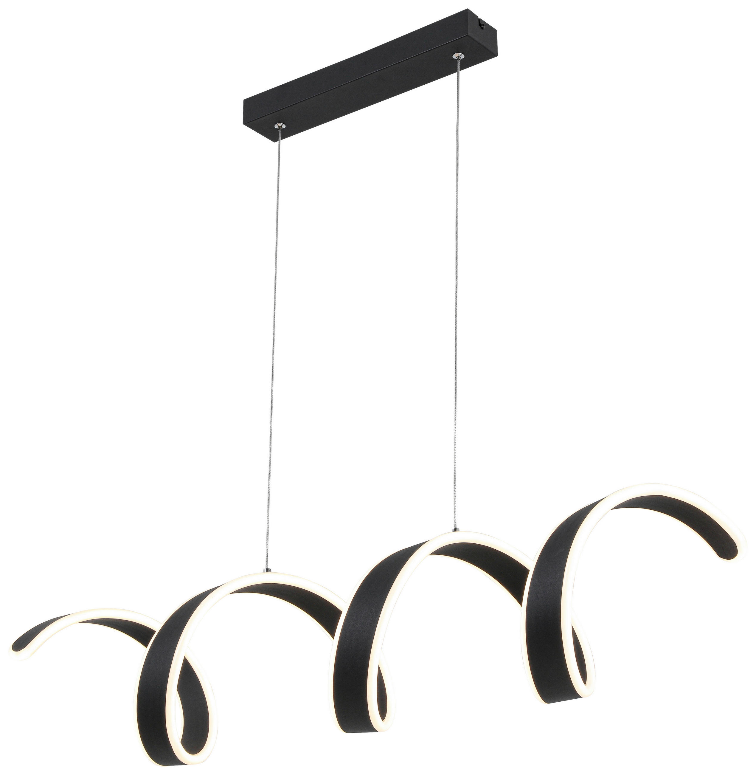 Thumbnail - Nolo LED-Pendelleuchte schwarz Metall Kunststoff B/H/L: ca. 18x120x92 cm