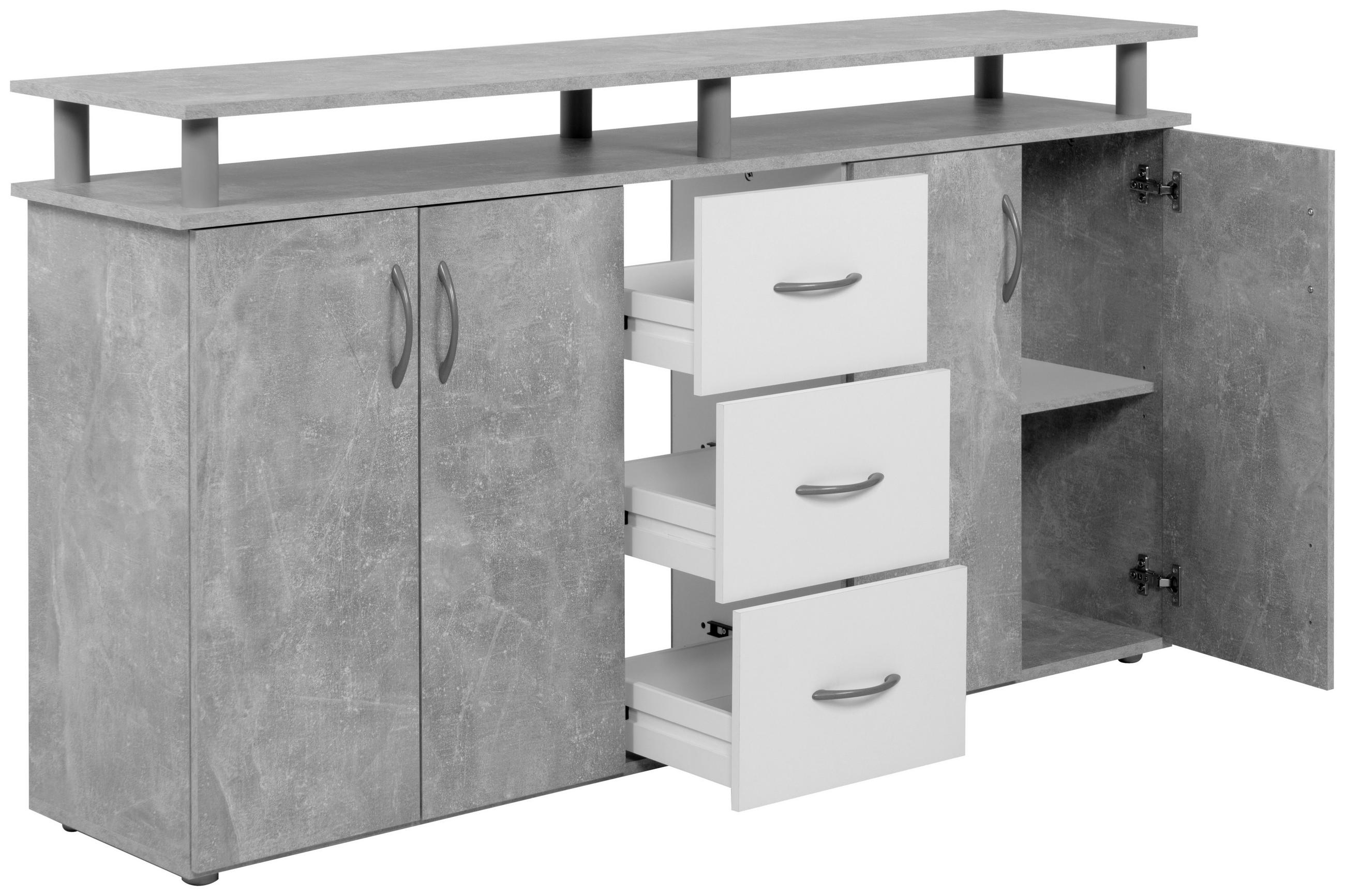 Thumbnail - Megakommode Nevada Beton Optik B/H/T: ca. 155x84x35 cm