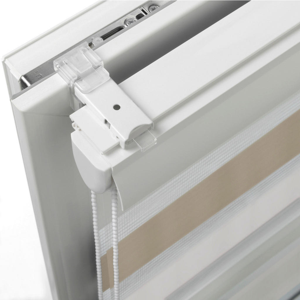 Thumbnail - Boviva Doppelrollo mit Blende weiß B/L: ca. 110x160 cm