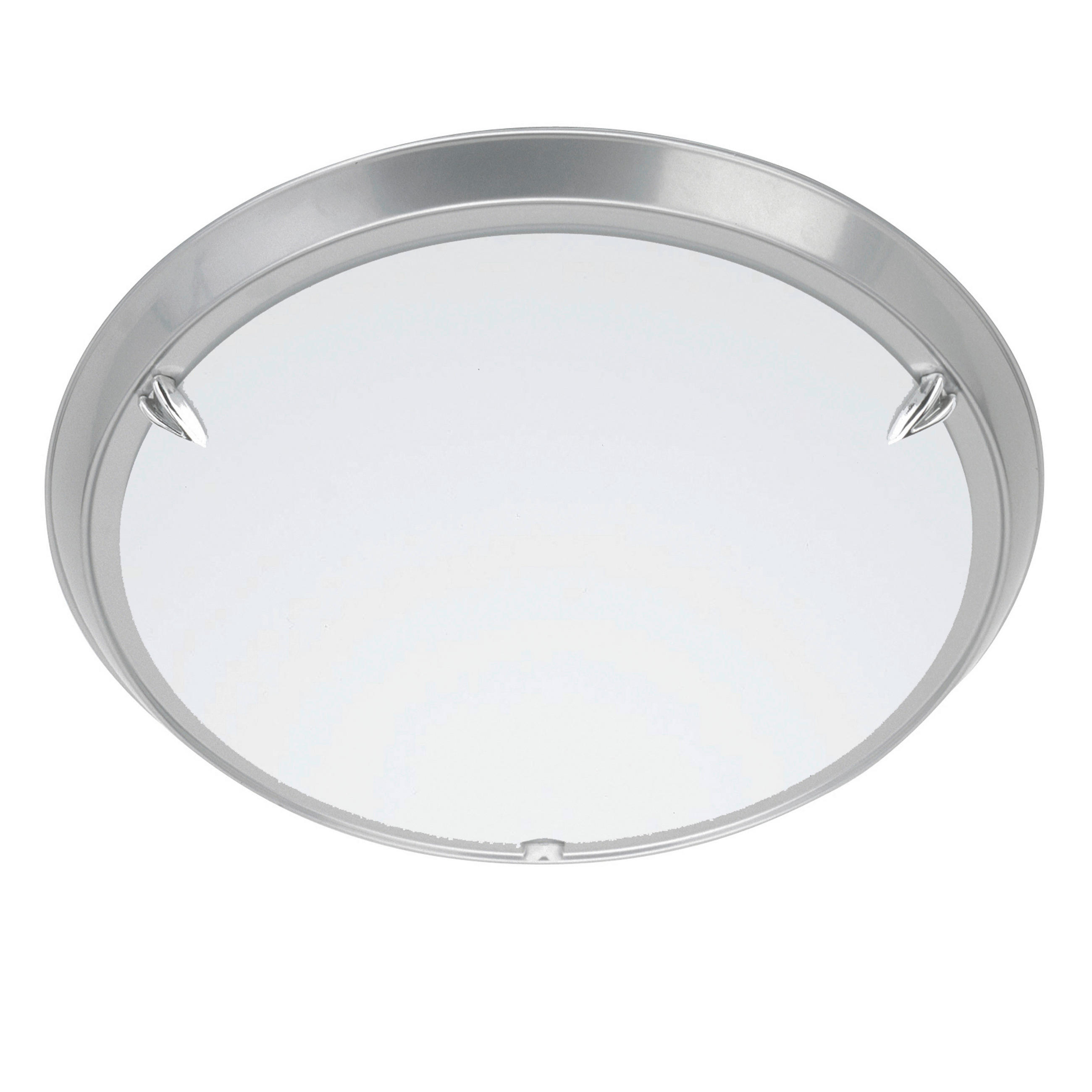 Brilliant Deckenleuchte Livorno 90288/11 titanfarbig weiß Metall Glas H/D: ca. 9x30 cm E27 1 Brennstellen