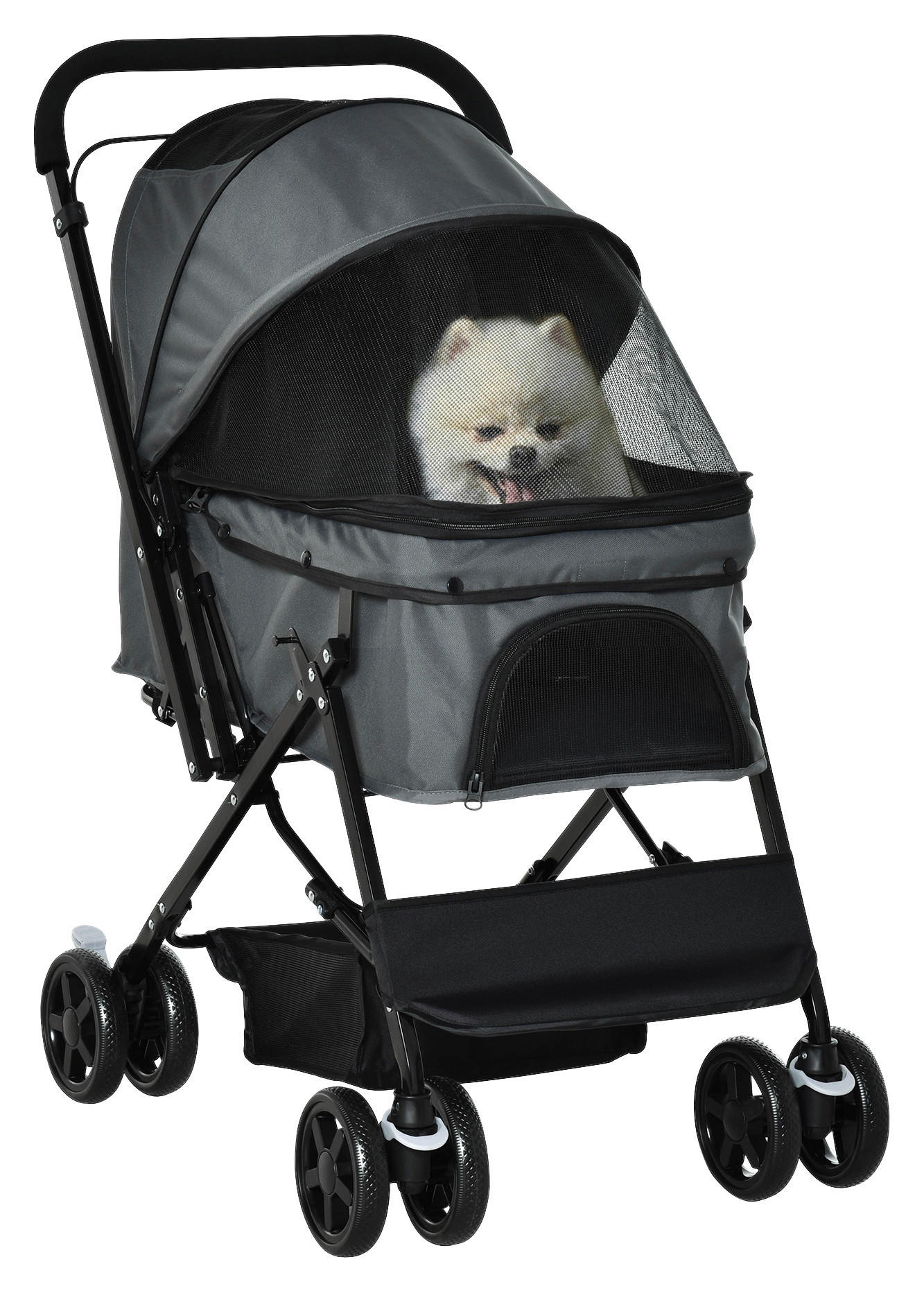 PawHut Hunde-Zubehör dunkelgrau Polypropylen B/H/L: ca. 52x76,5x95 cm