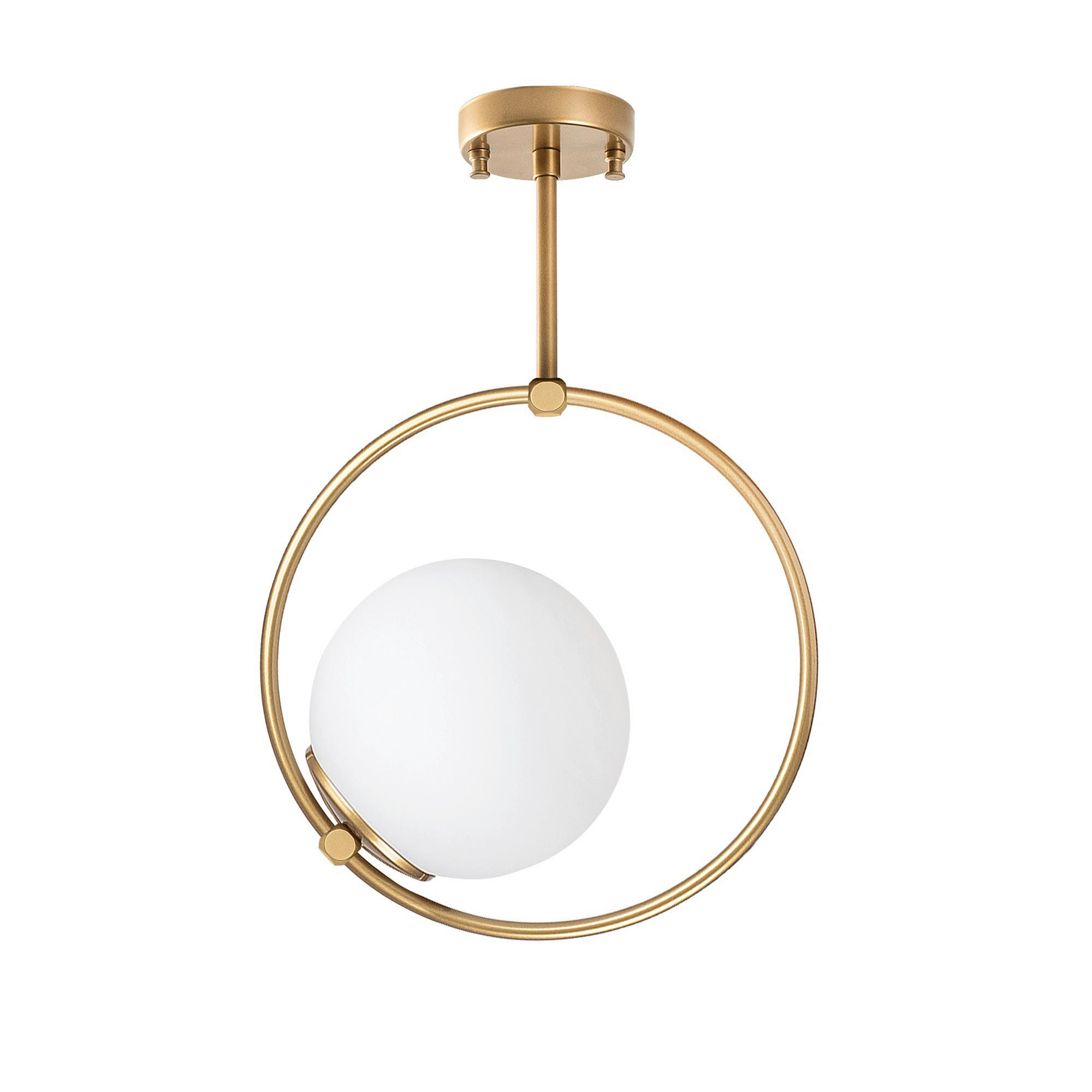 Opviq Deckenleuchte Dolunay-3903 gold B/H/T/L: ca. 26x39x15x26 cm E27 1 Brennstellen