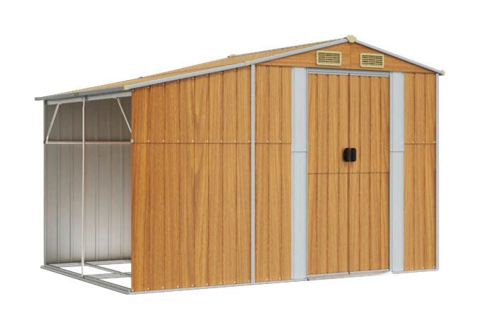 vidaXL Gartenhaus braun B/T/L: ca. 277x179x192,5 cm