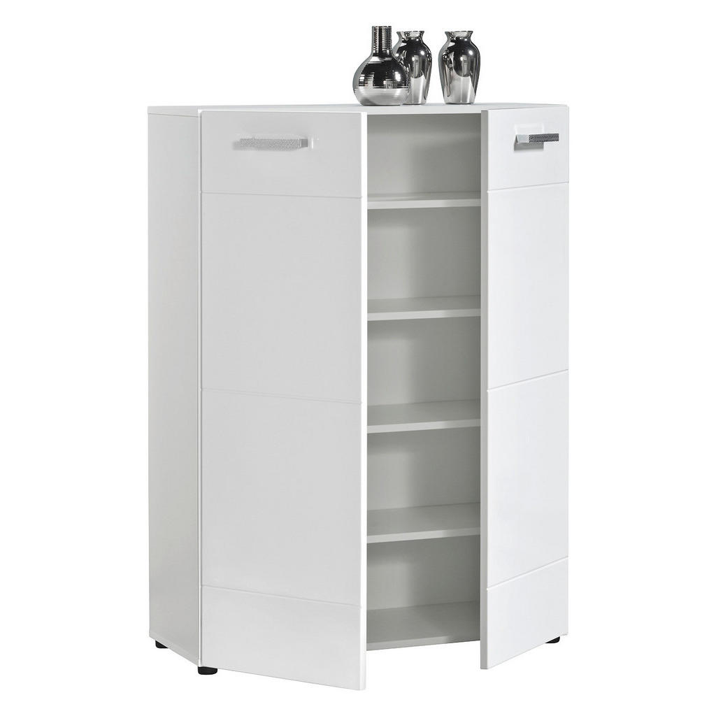 Thumbnail - Kommode Kairo 1 weiß weiß Hochglanz B/H/T: ca. 79x111x34 cm