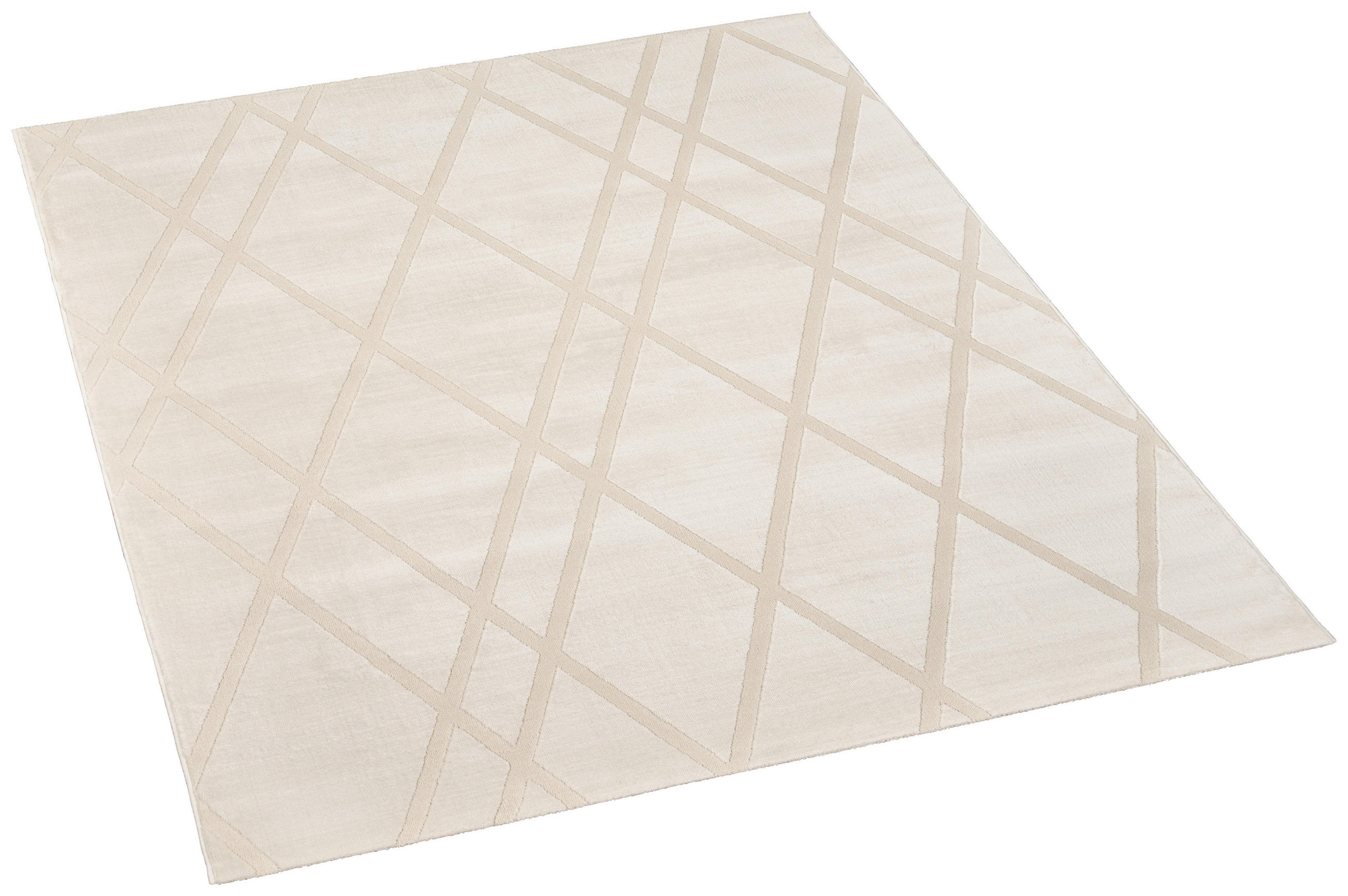 Webteppich Lucy creme B/L: ca. 120x160 cm