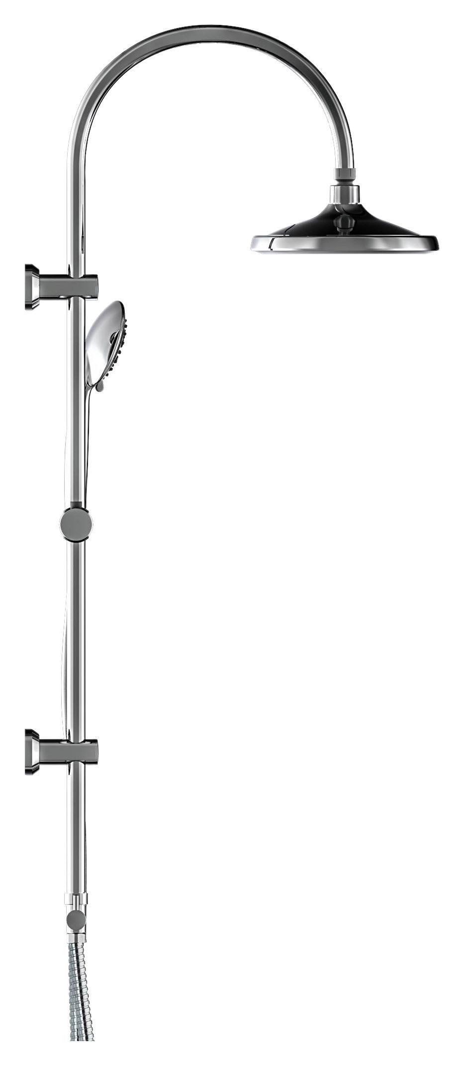 Eisl SOMMERREGEN Überkopf-Brauseset SOMMERREGEN Chrom B/H/T: ca. 27x78x8,5 cm