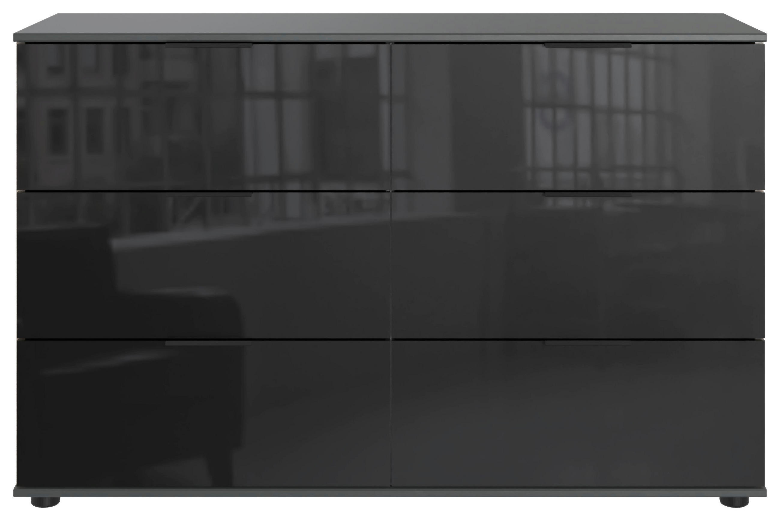 Schubkastenkommode Saigon Graphit B/H/T: ca. 130x83x41 cm