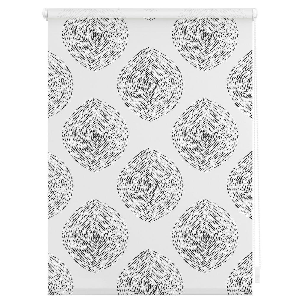 Thumbnail - LICHTBLICK Verdunkelungsrollo Stripy Boho Drop weiß B/L: ca. 100x150 cm