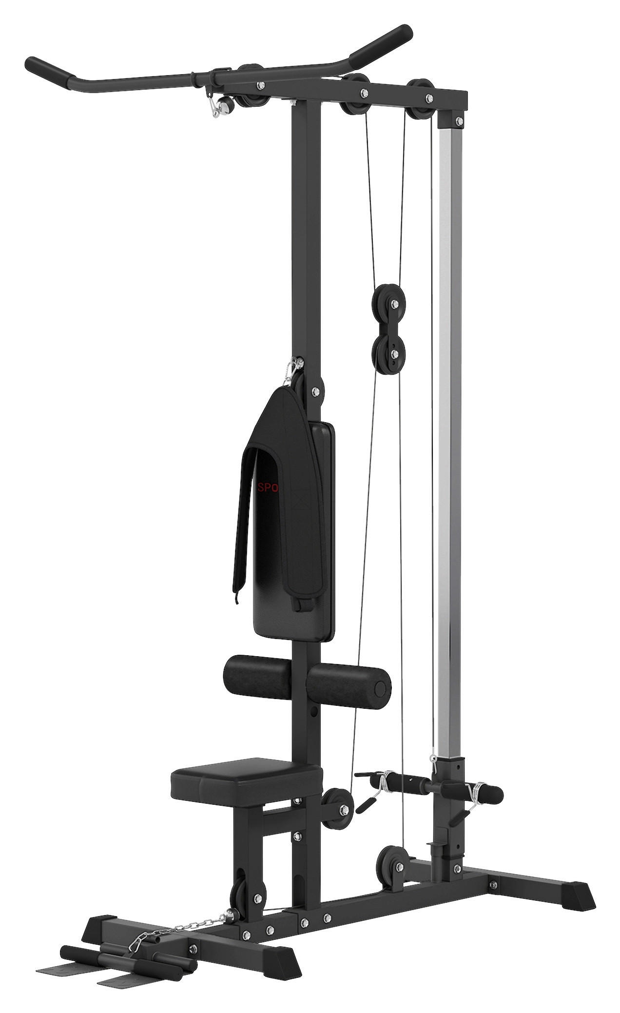 SPORTNOW Kraftstation schwarz Kunstleder B/H/L: ca. 108x197x140 cm