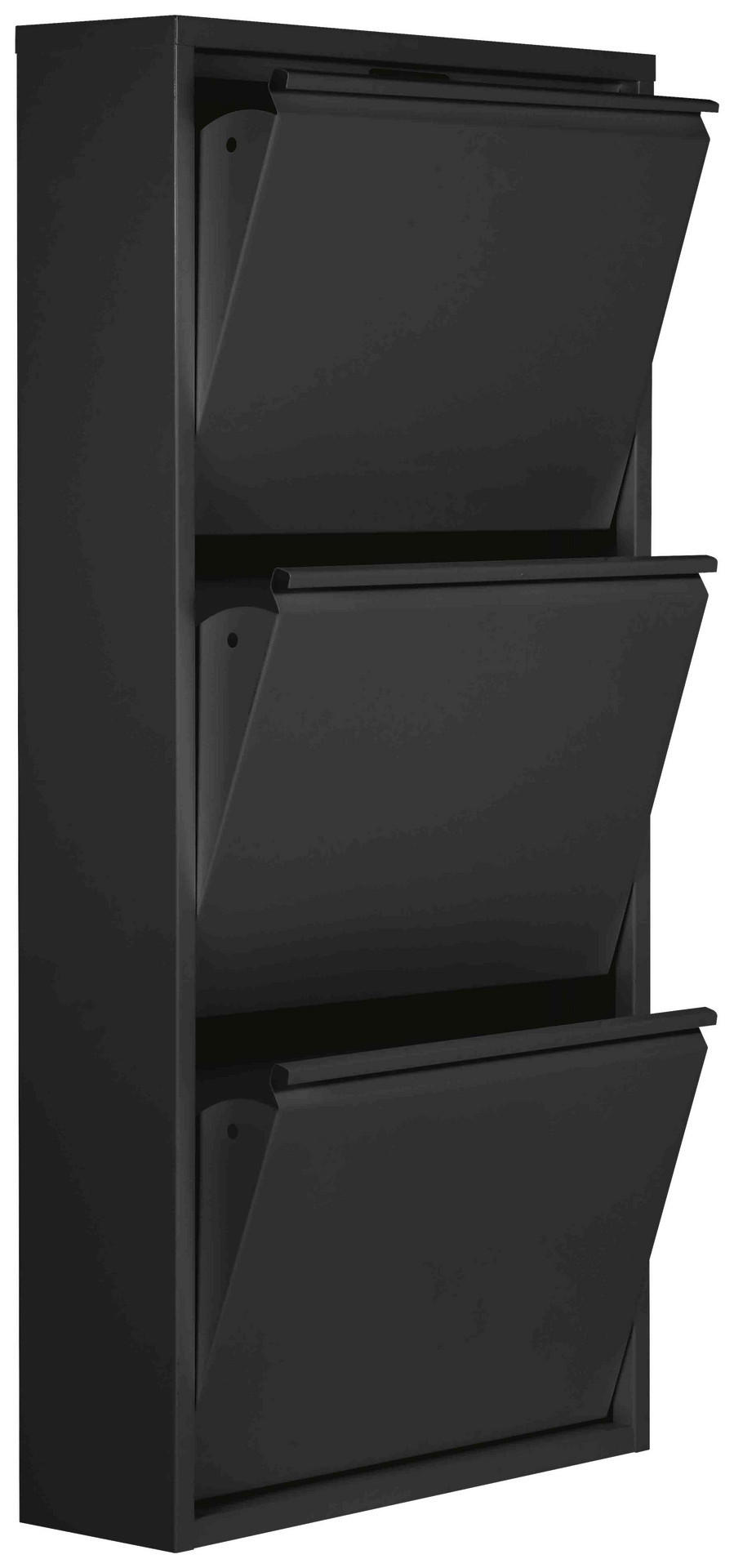 Thumbnail - Schuhkipper Blacky schwarz matt B/H/T: ca. 50x105x13 cm