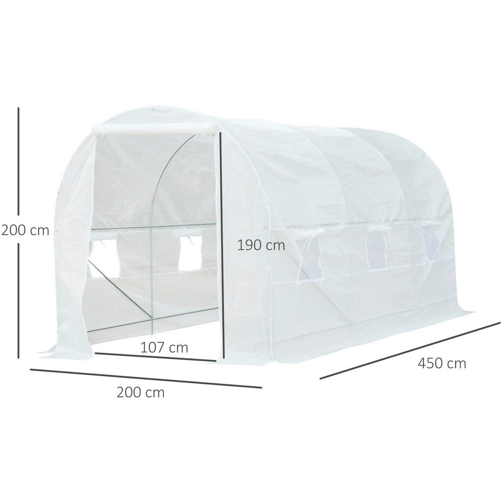Outsunny Foliengewächshaus B/H/L: ca. 2... Outsunny Foliengewächshaus B/H/L: ca. 2...