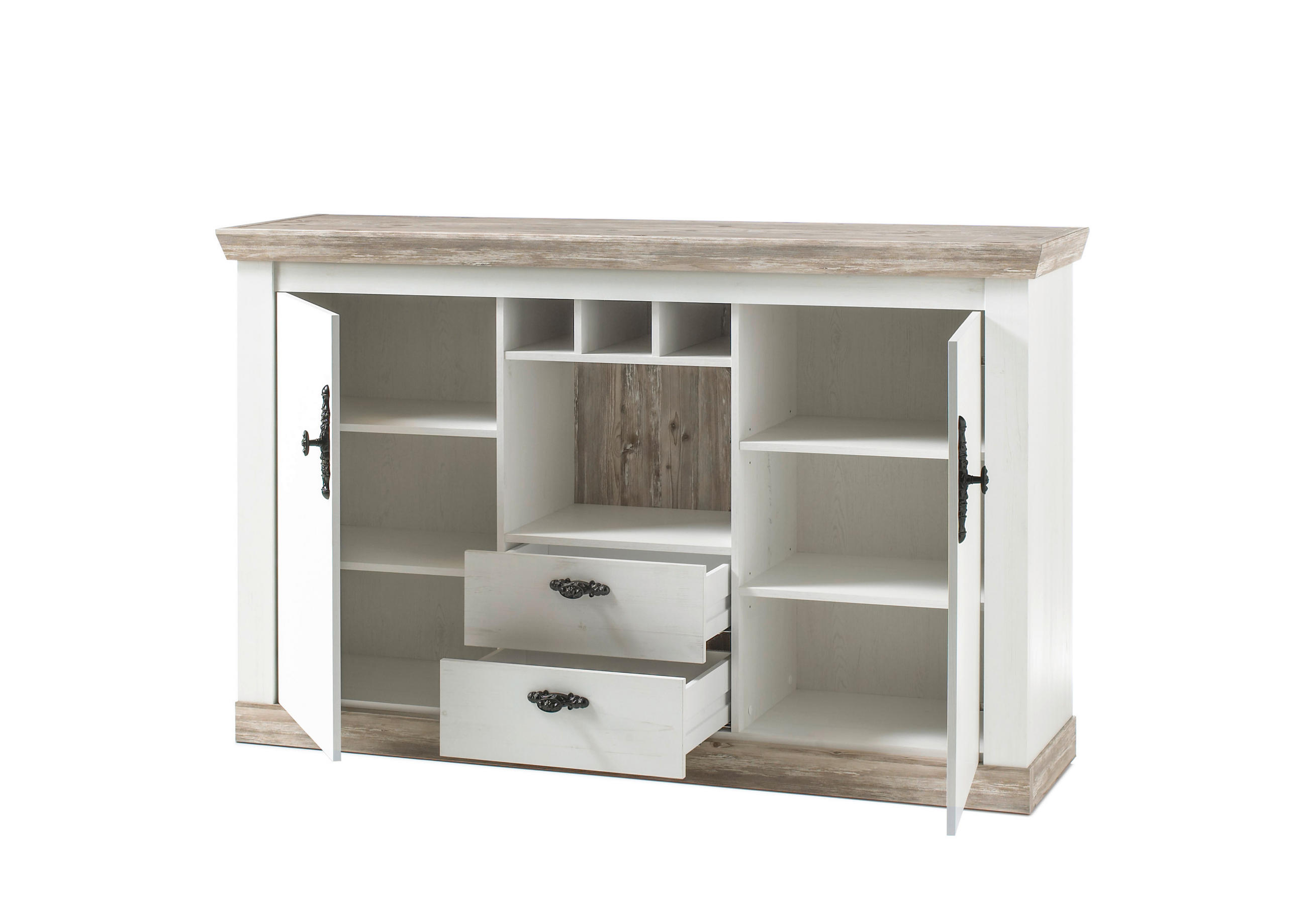 Thumbnail - Sideboard Florenz weiß Pinie B/H/T: ca. 167x104x44 cm