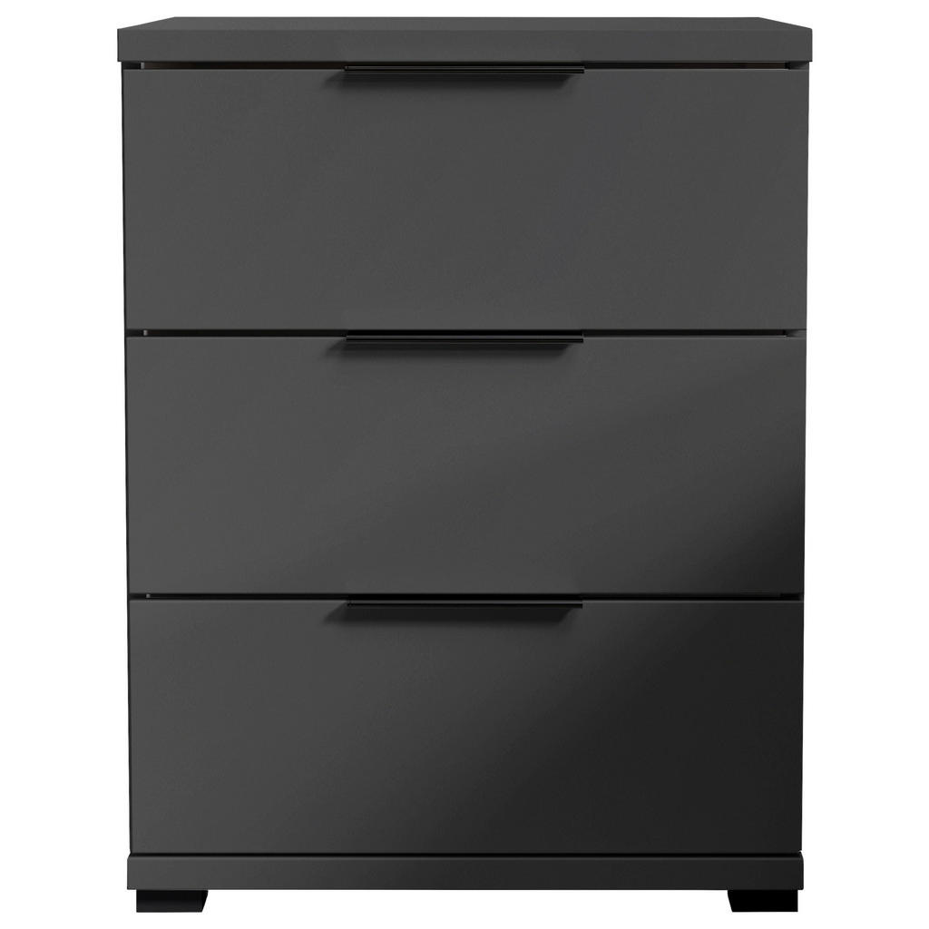 Thumbnail - Nachtkonsole Salermo Graphit B/H/T: ca. 46x61x42 cm