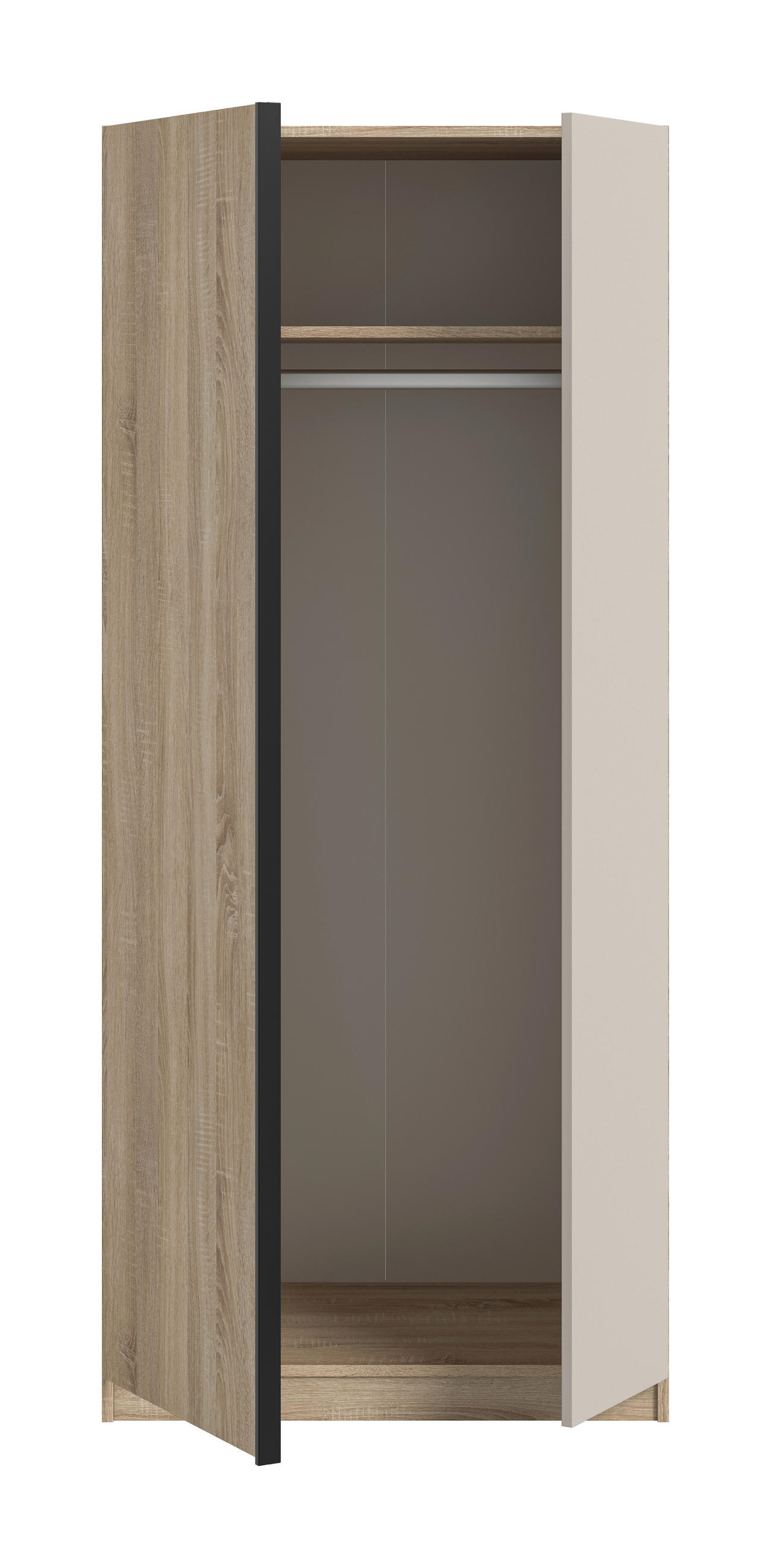 Thumbnail - Kleiderschrank OAKLAND Eiche Sonoma Nachbildung Cashmere B/H/T: ca. 80x183x53 cm
