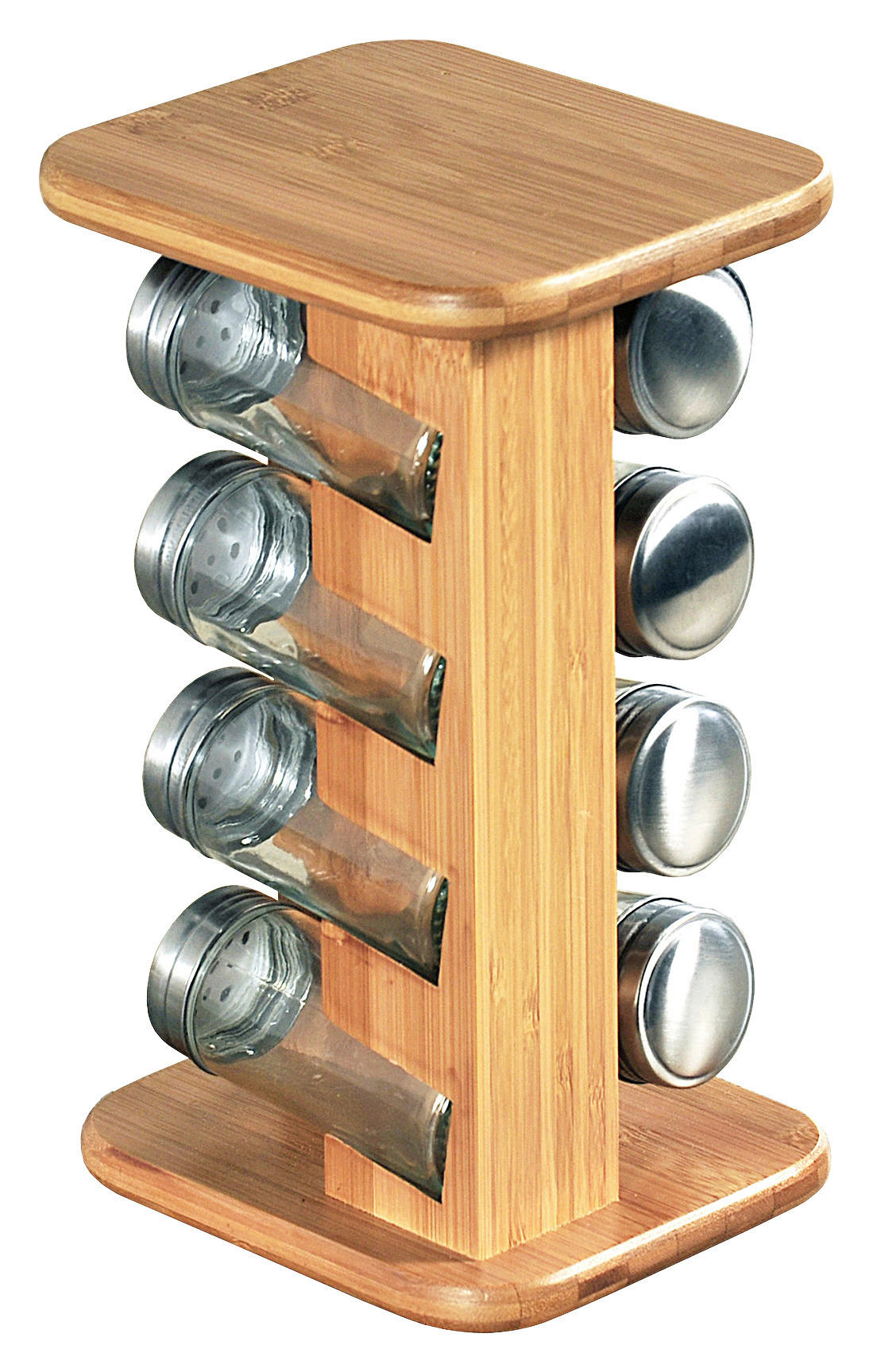 Kesper Gewürzkarussell braun Bambus B/H/T: ca. 15x25,5x13 cm