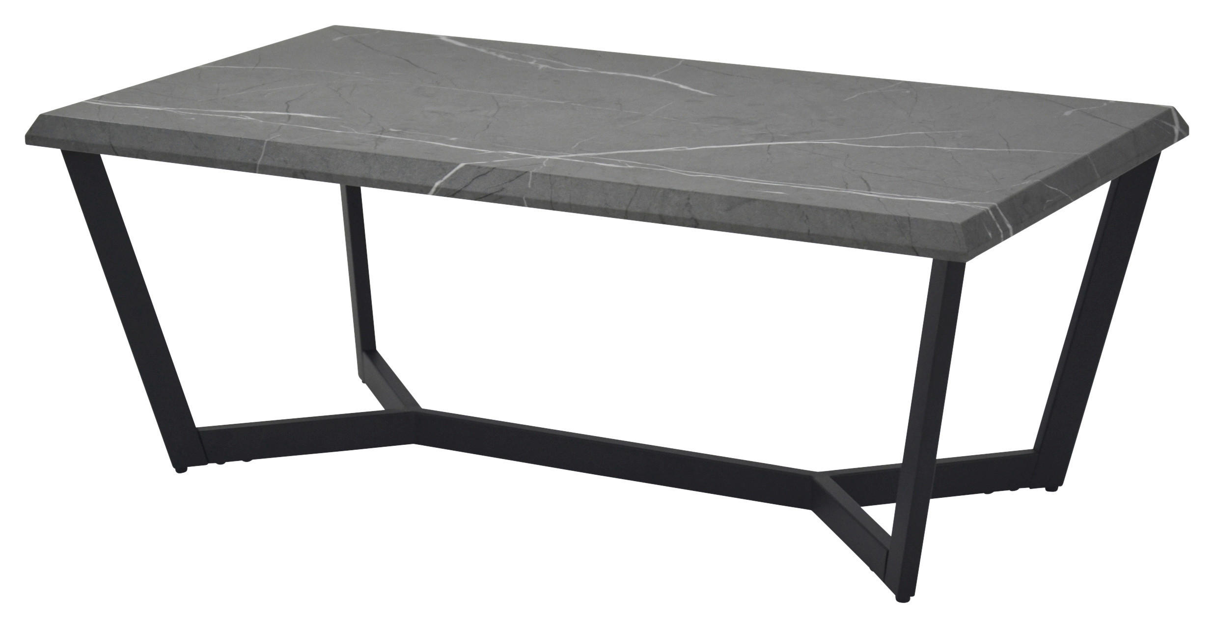 Thumbnail - Couchtisch Roland grau Marmor Optik B/H/T: ca. 110x42x60 cm