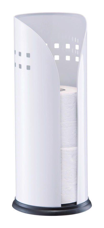 Zeller WC-Rollenhalter weiß Metall B/H/L: ca. 14x34x14 cm