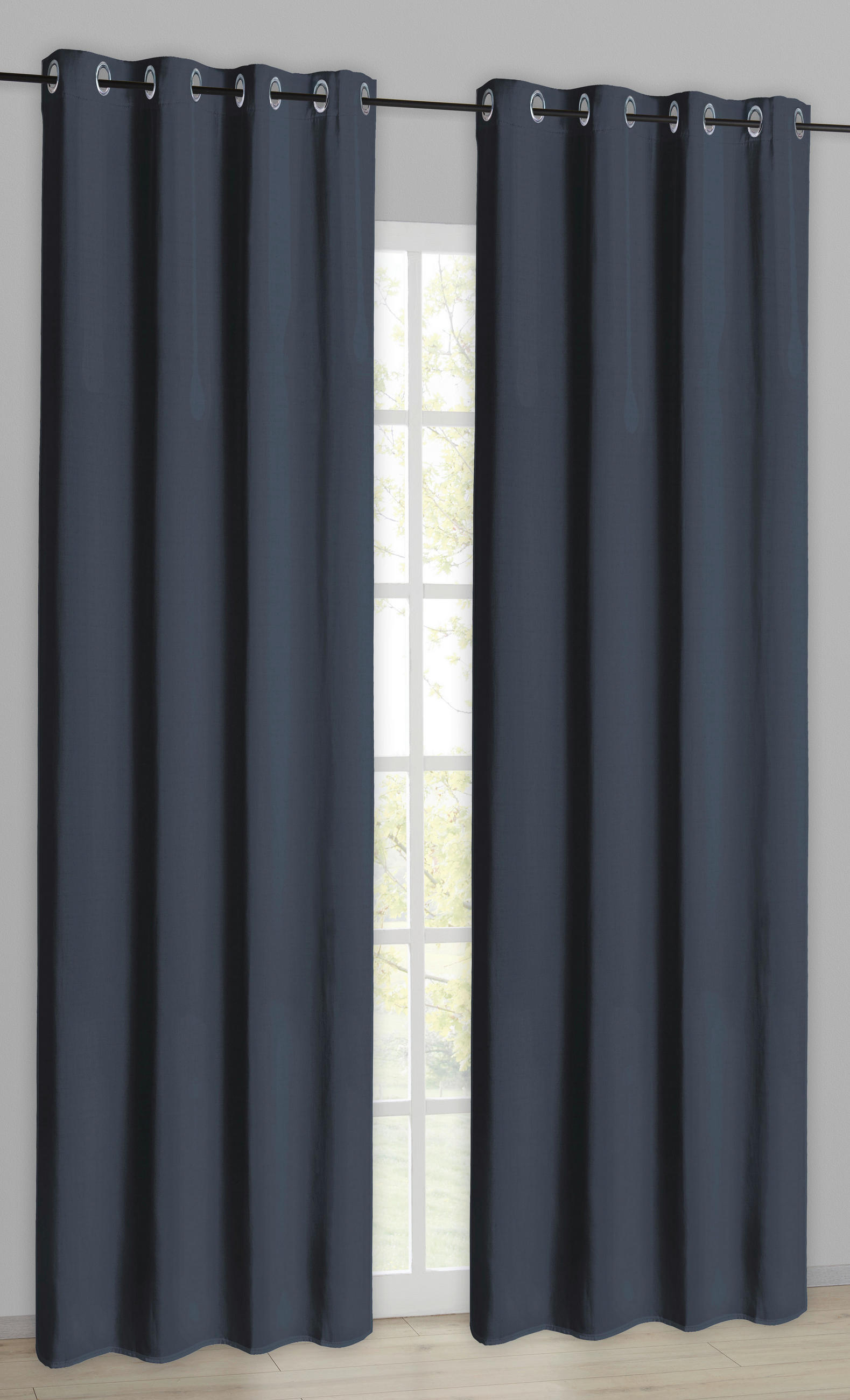 Verdunklungsvorhang New Darkness dunkelblau B/L: ca. 135x245 cm