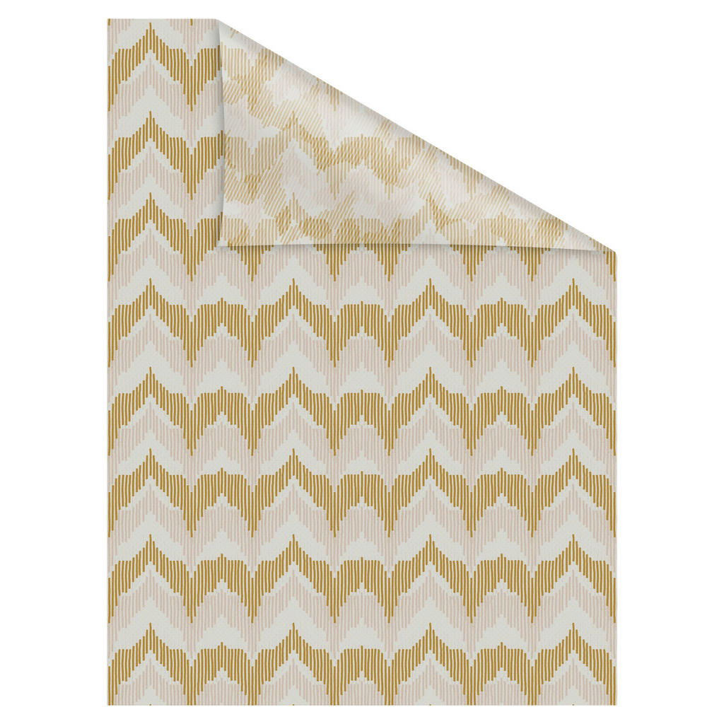 Thumbnail - LICHTBLICK Fensterfolie Zig Zag Floral Zig Zag blau B/L: ca. 50x50 cm