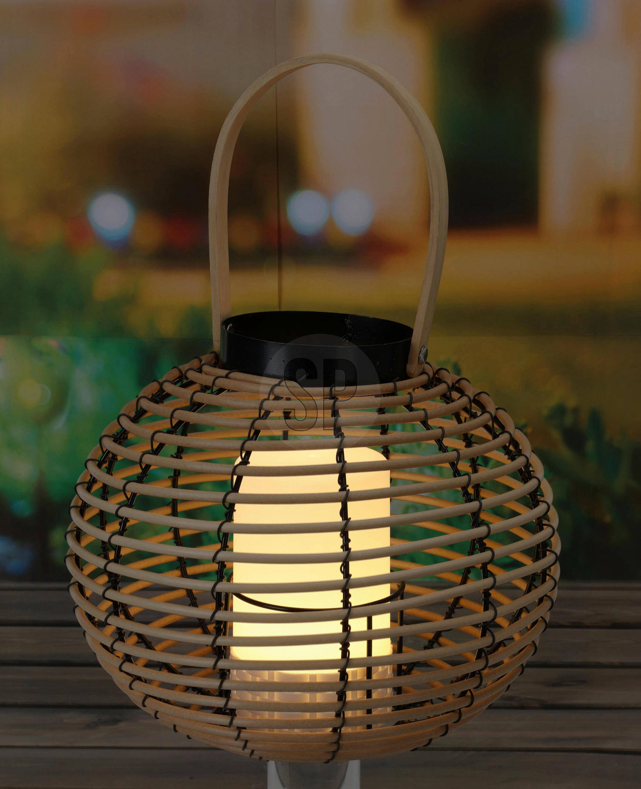 Thumbnail - LED-Laterne Polypropylen B/H/L: ca. 27x25x20 cm