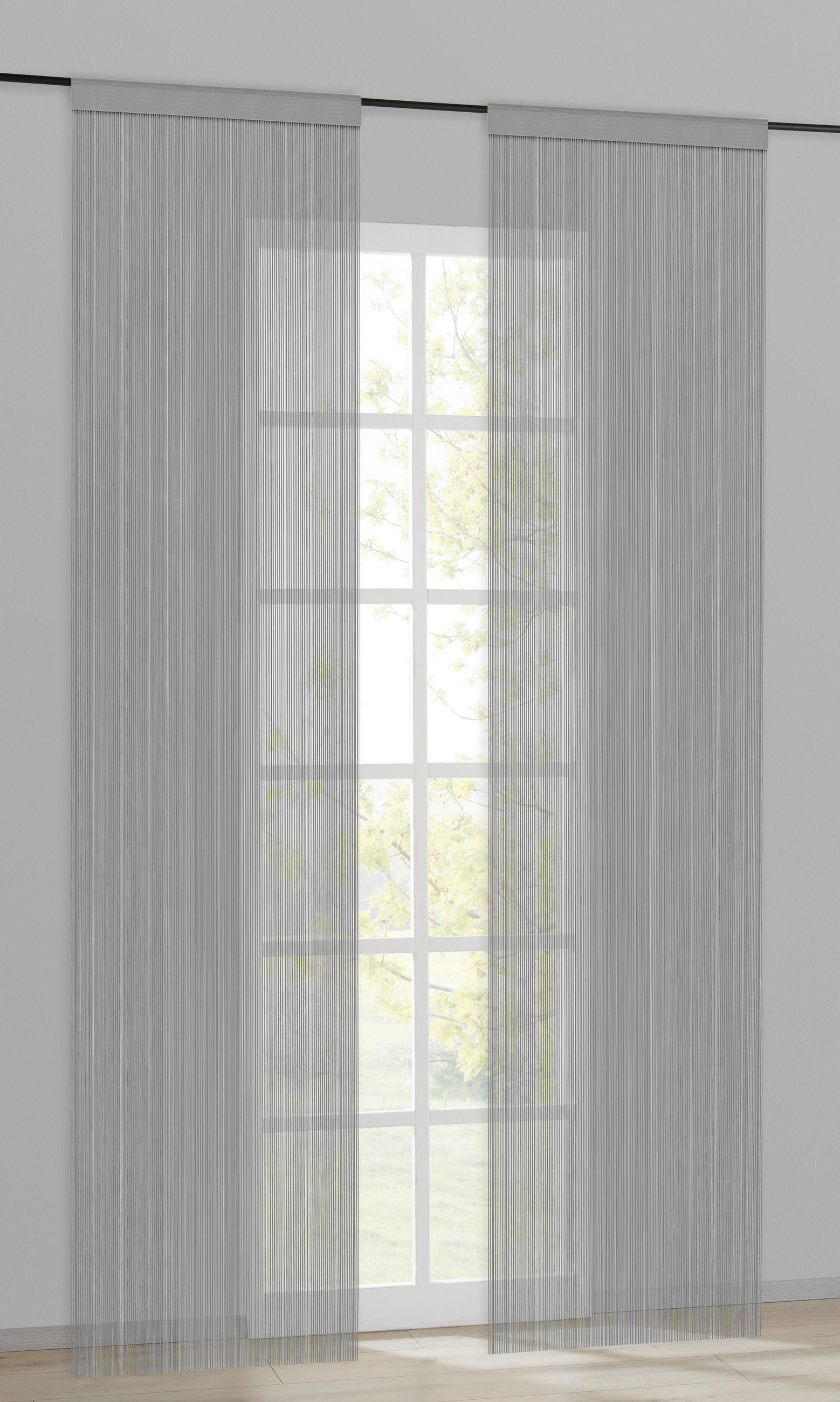 Fadenvorhang String silber B/L: ca. 200x245 cm