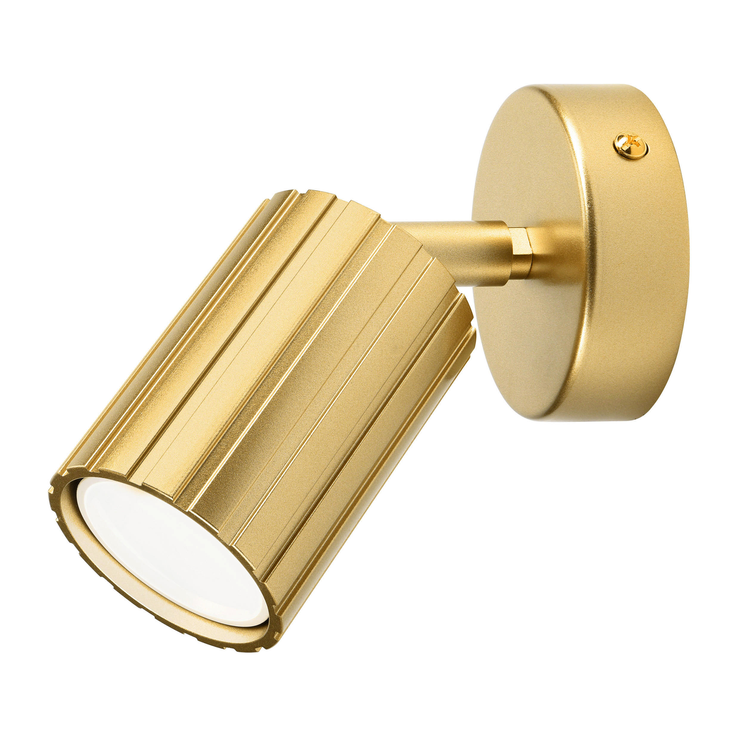 Lamkur Wandleuchte Prisma gold Stahl B/H/L: ca. 8x16x8 cm GU10 1 Brennstellen