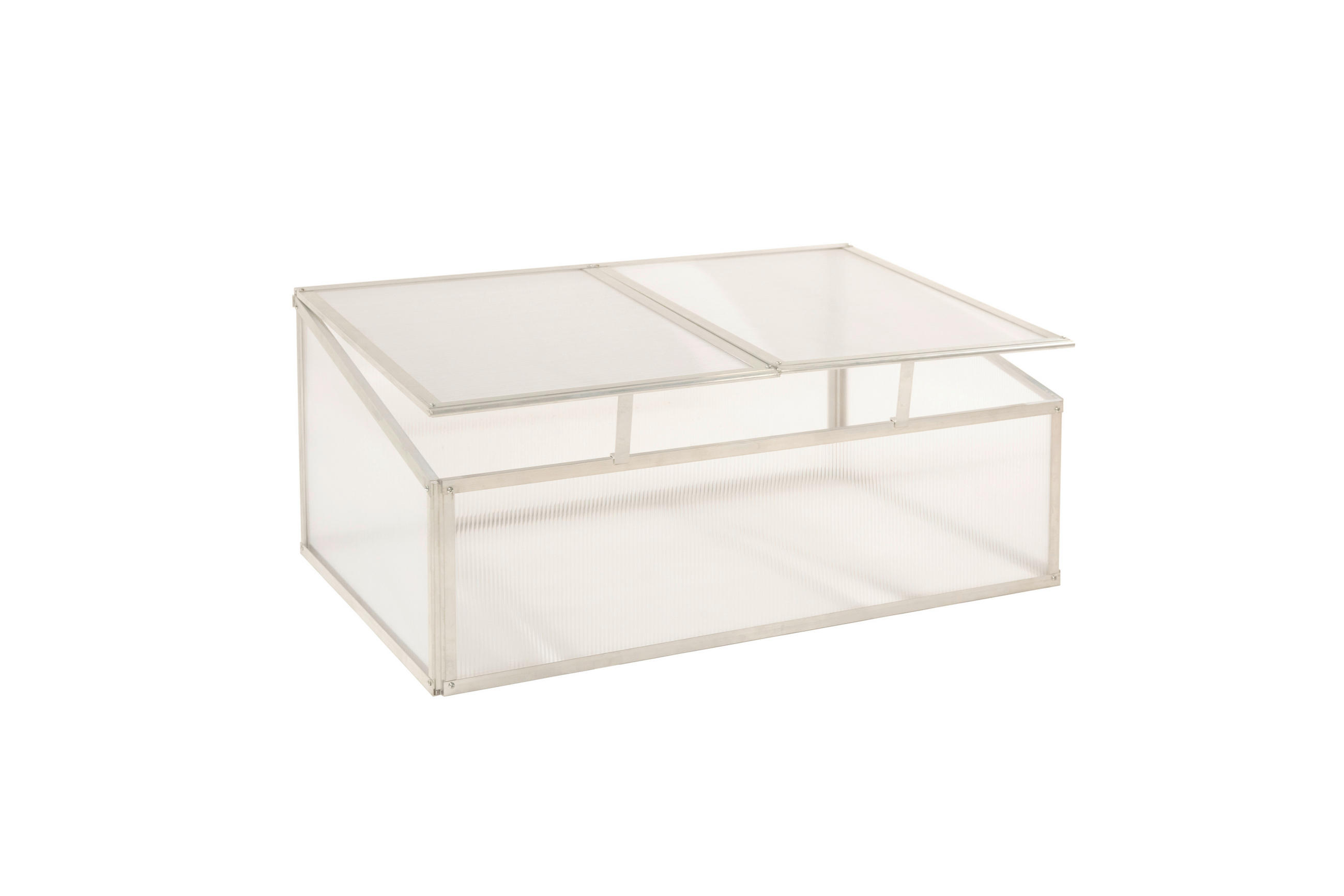 Thumbnail - Westmann Frühbeetaufsatz Genus silber B/H/L: ca. 95x29x62 cm