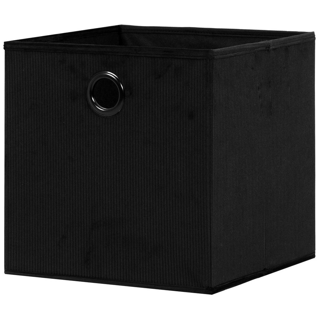 Thumbnail - Stoffbox schwarz B/H/T: ca. 32x32x32 cm