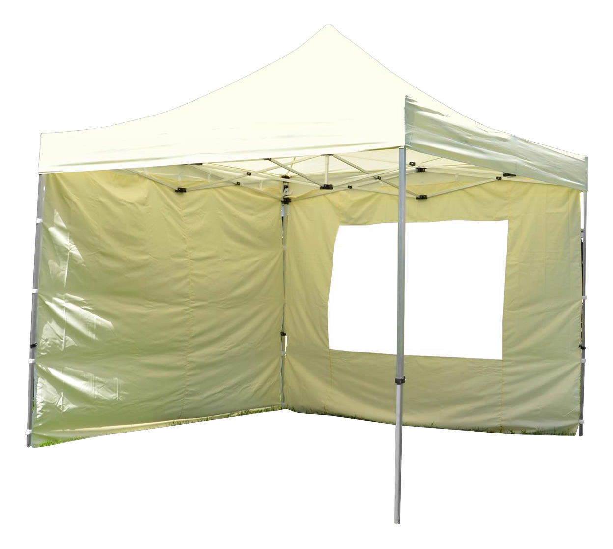 VCM Pavillon PROFI weiß Polyester-Mischgewebe B/H/L: ca. 300x220x300 cm
